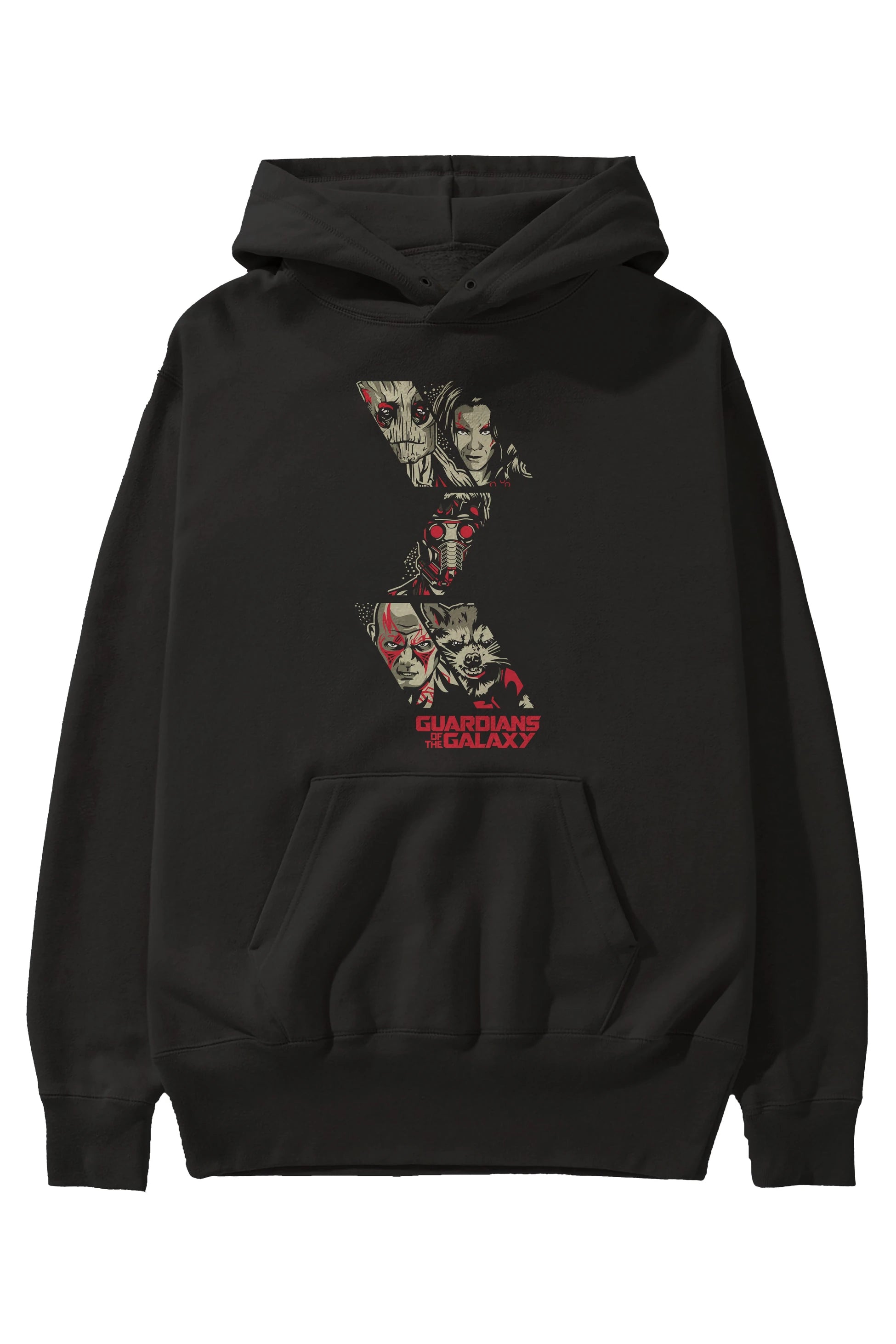 Guardians of The Galaxy 1 Ön Baskılı Hoodie Oversize Kapüşonlu Sweatshirt Erkek Kadın Unisex