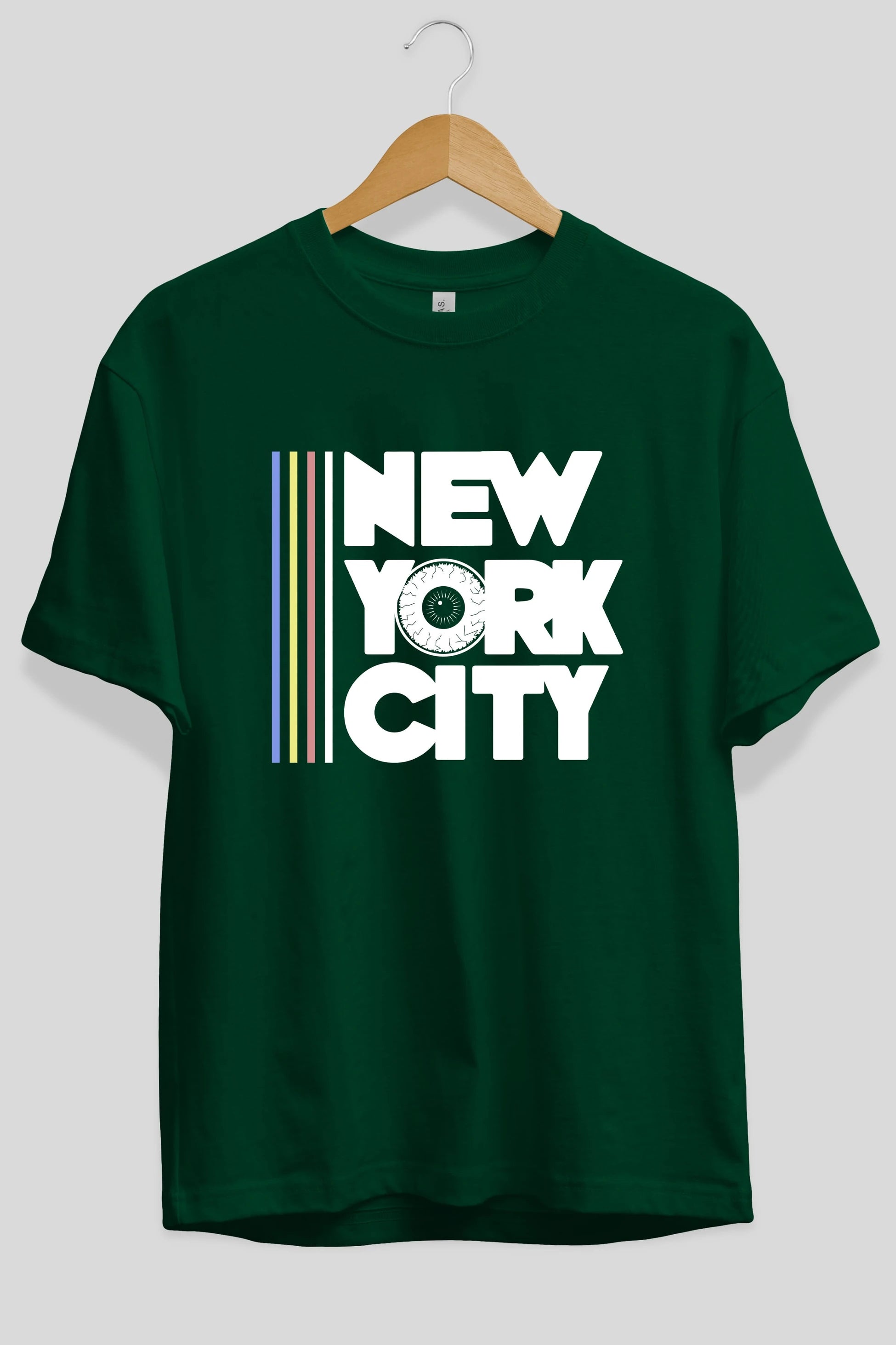 New York City Style Ön Baskılı Oversize t-shirt Erkek Kadın Unisex