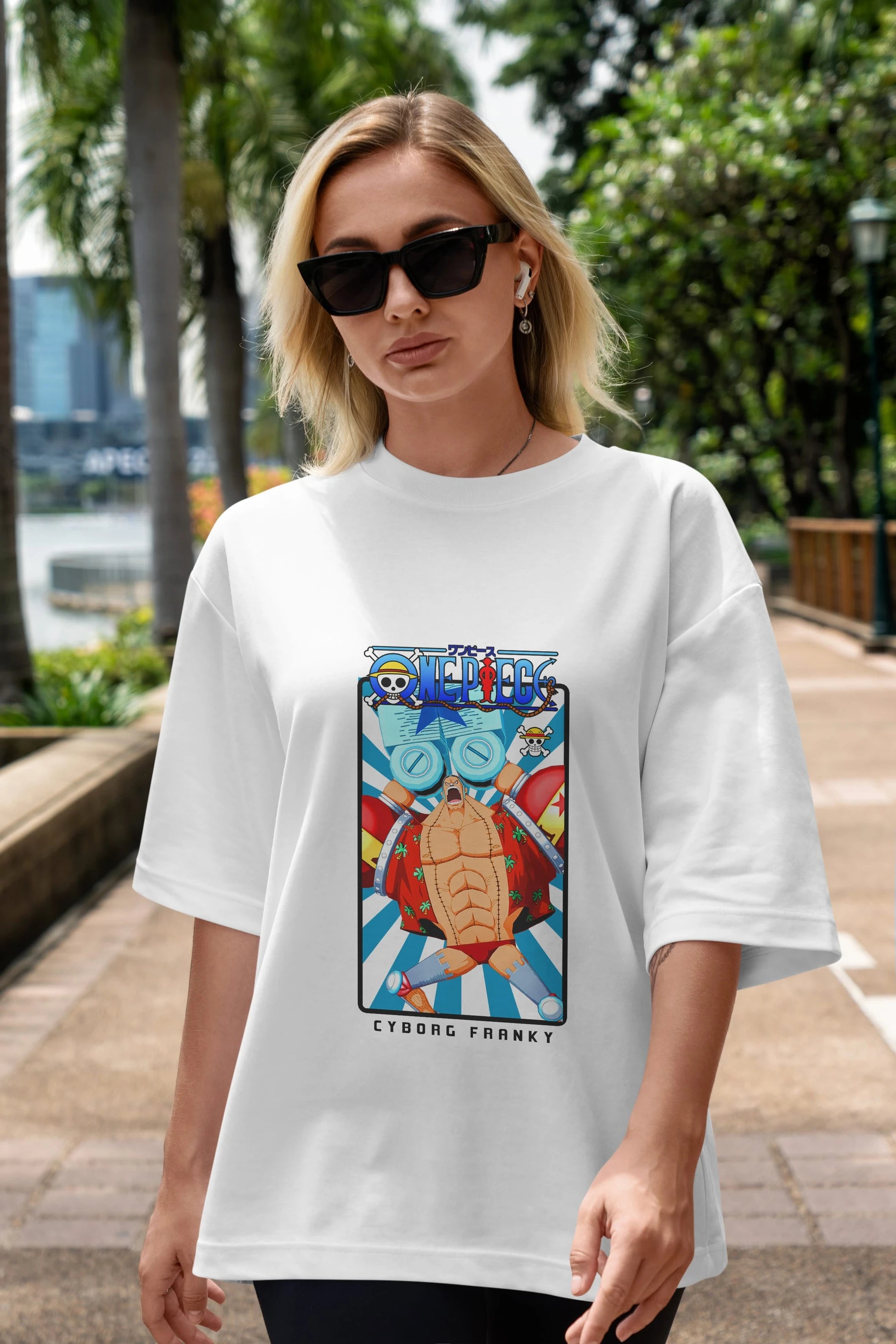 Franky Anime Ön Baskılı Oversize t-shirt Erkek Kadın Unisex