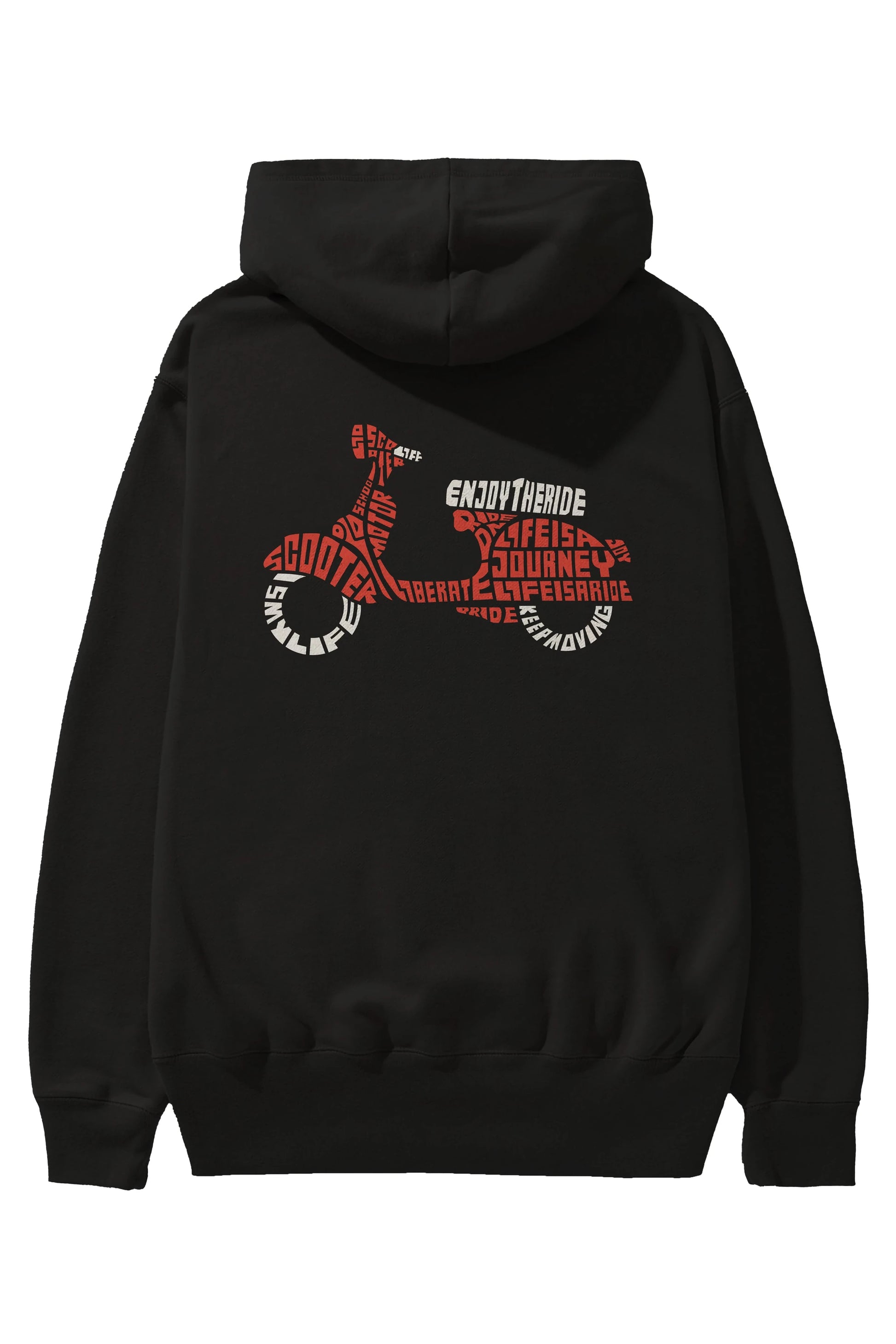 Enjoy The Ride Arka Baskılı Hoodie Oversize Kapüşonlu Sweatshirt Erkek Kadın Unisex