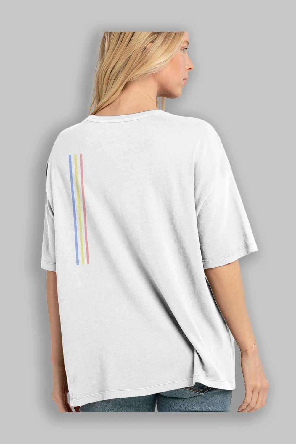 New York City Style Arka Baskılı Oversize t-shirt Erkek Kadın Unisex