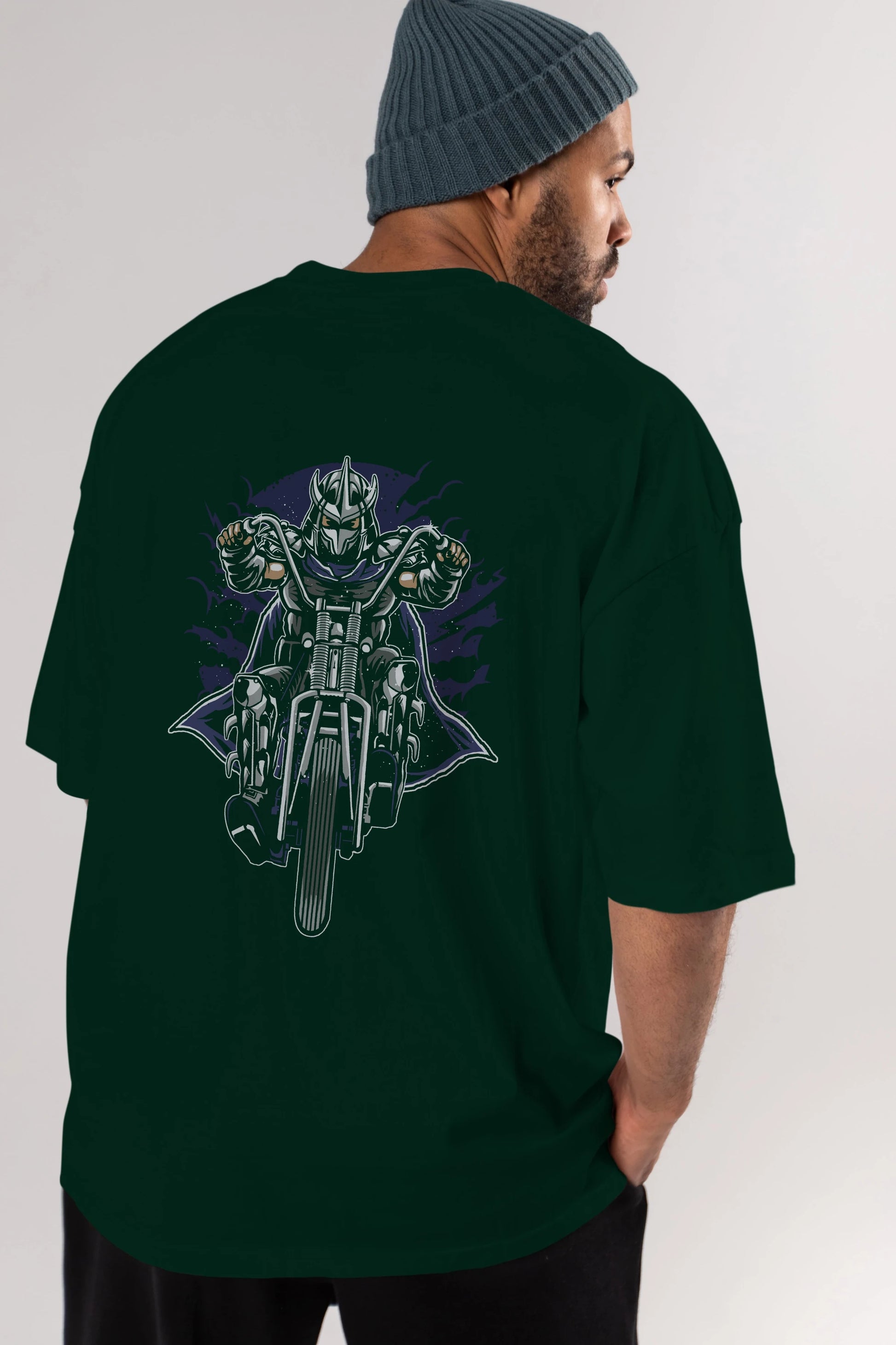 Shred Chopper Arka Baskılı Oversize t-shirt Erkek Kadın Unisex %100 Pamuk