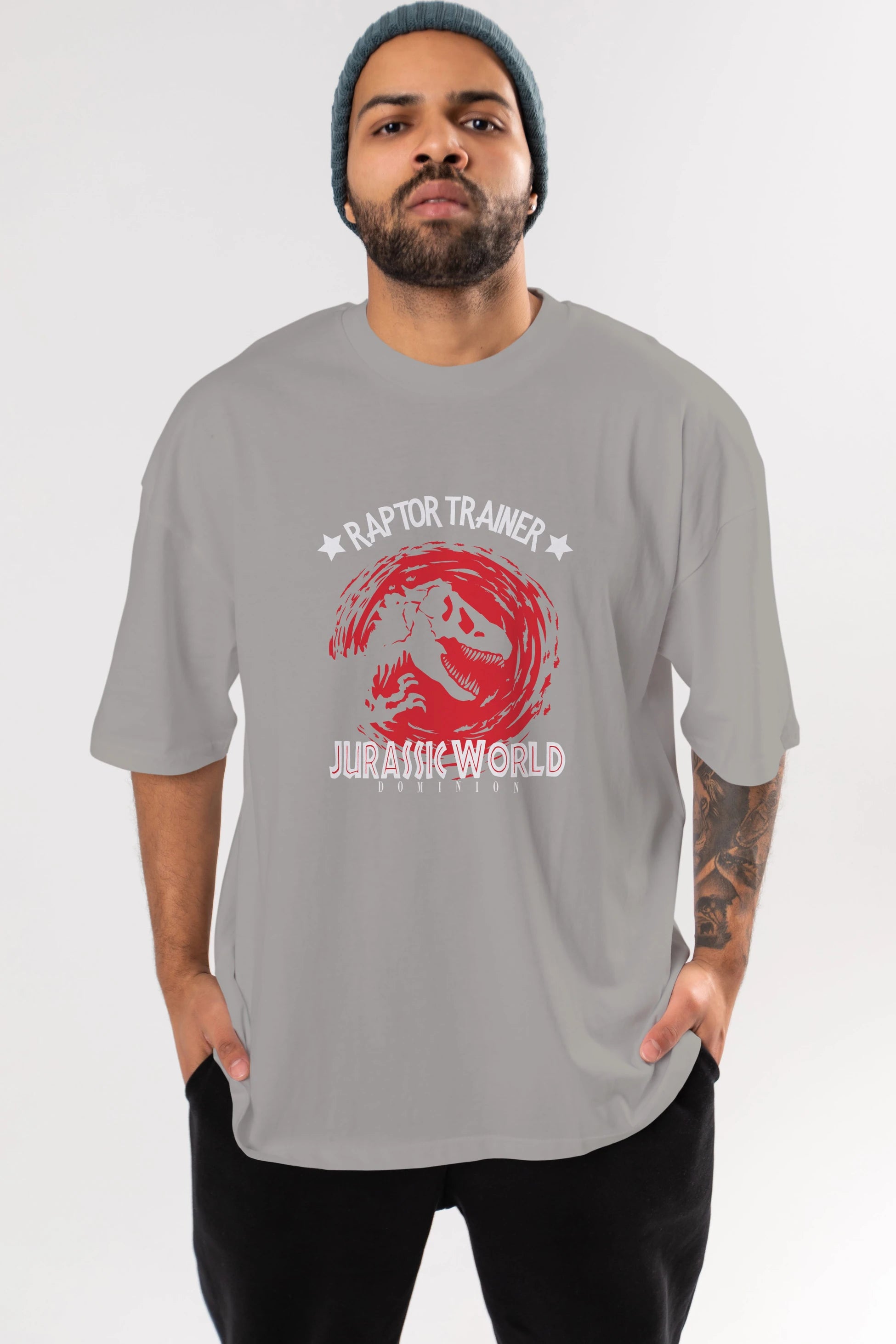 Jurassic Park (3) Ön Baskılı Oversize t-shirt Erkek Kadın Unisex %100 Pamuk Bisiklet Yaka tişort