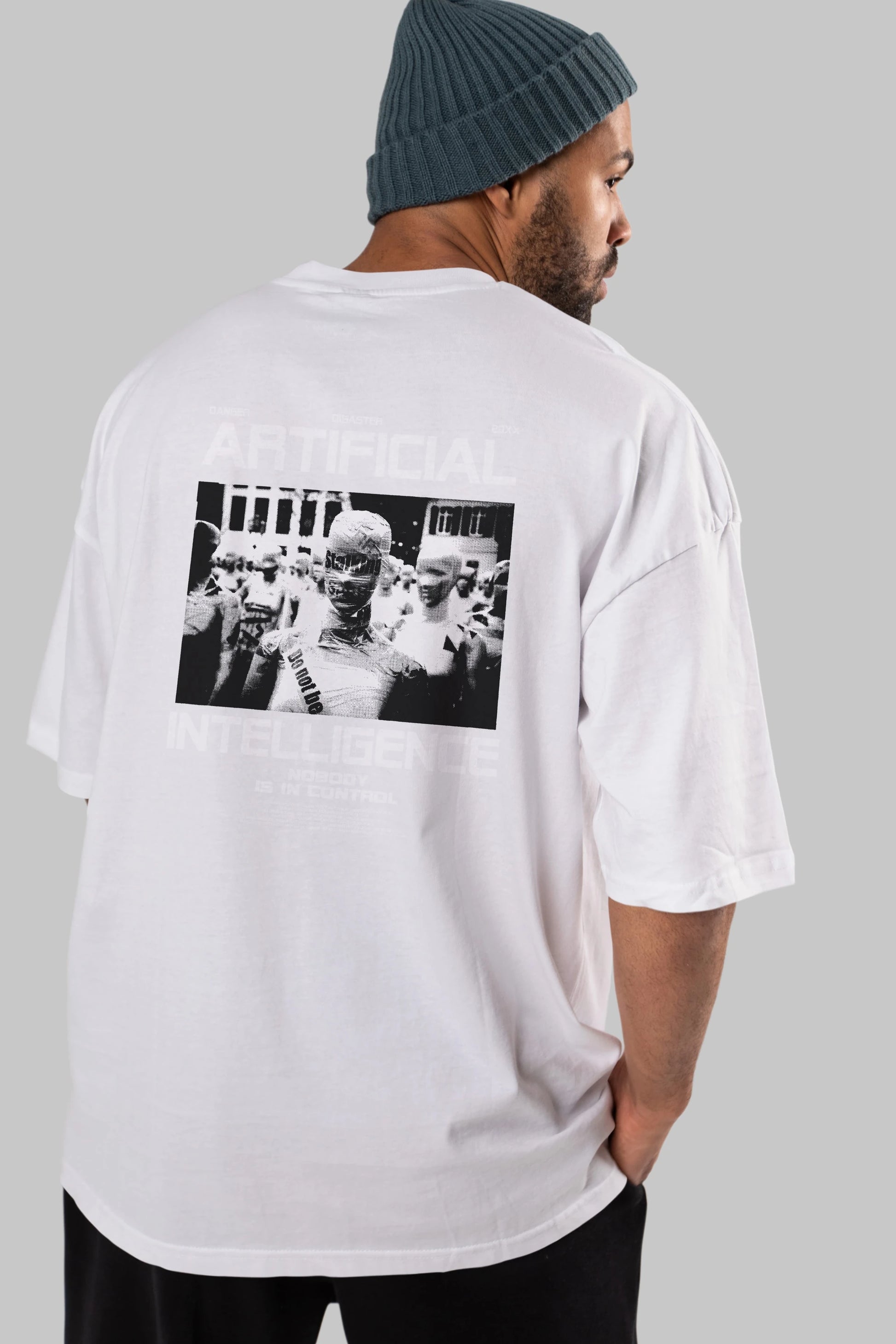Artificial Intelligence Arka Baskılı Oversize t-shirt Erkek Kadın Unisex