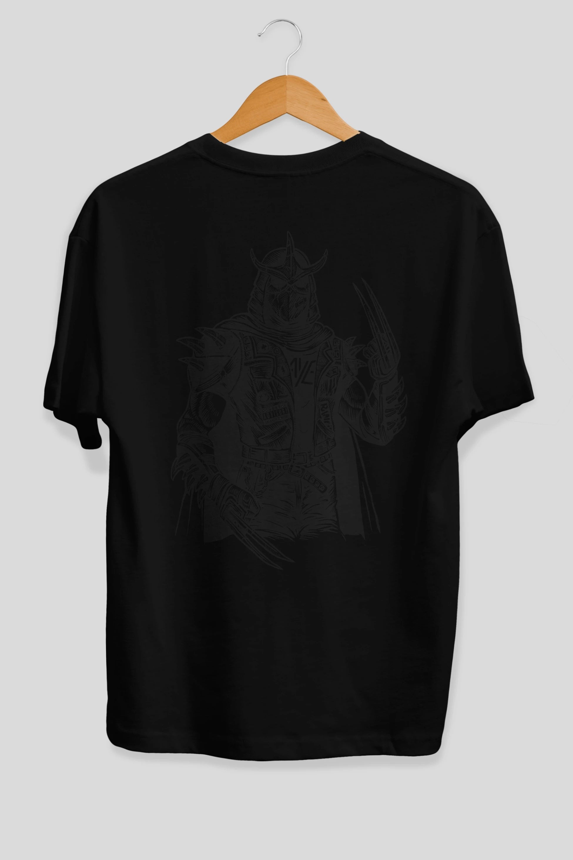 Shredder Punk Arka Baskılı Oversize t-shirt Erkek Kadın Unisex %100 Pamuk