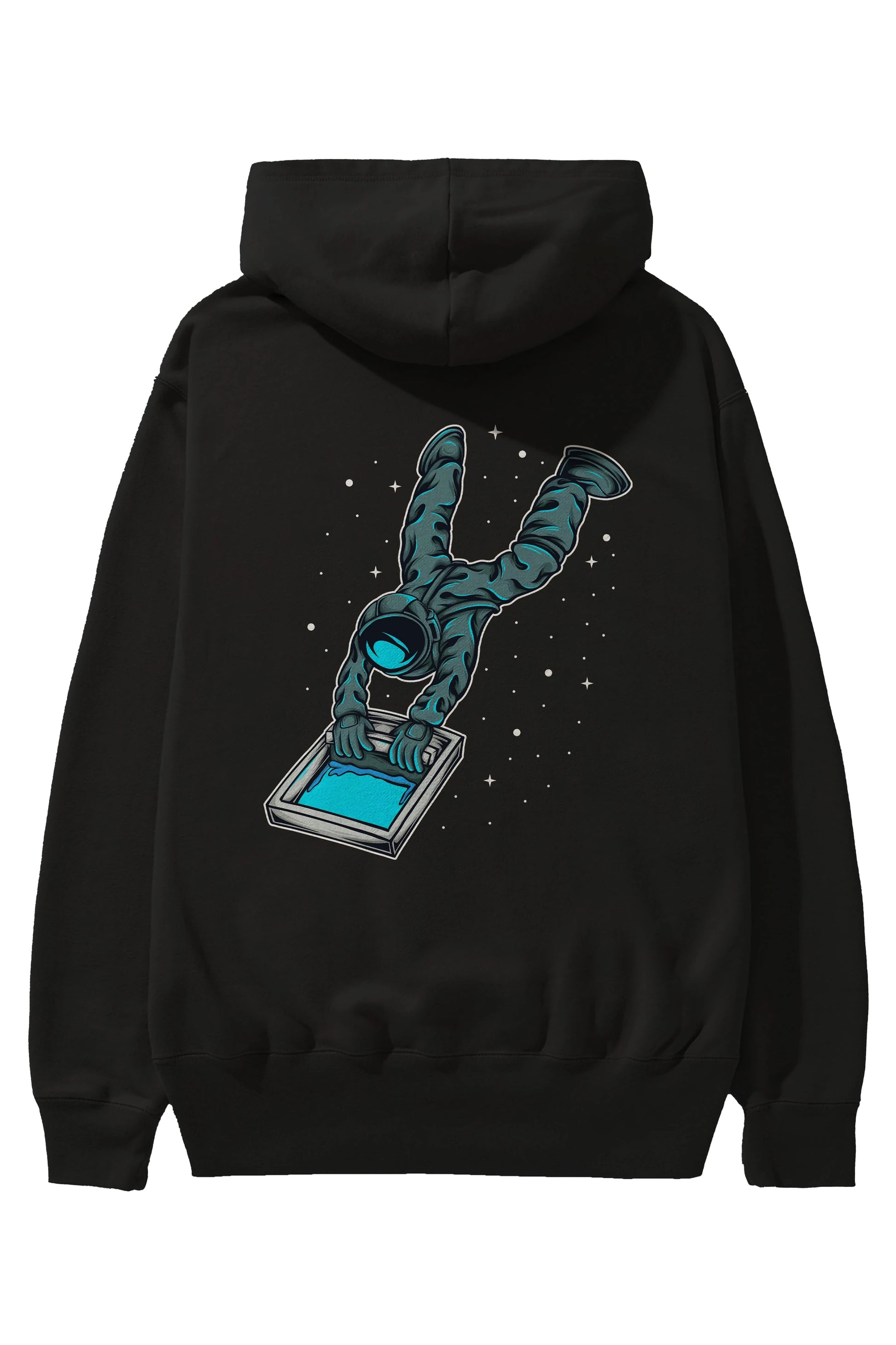 Astroscreen Arka Baskılı Hoodie Oversize Kapüşonlu Sweatshirt Erkek Kadın Unisex