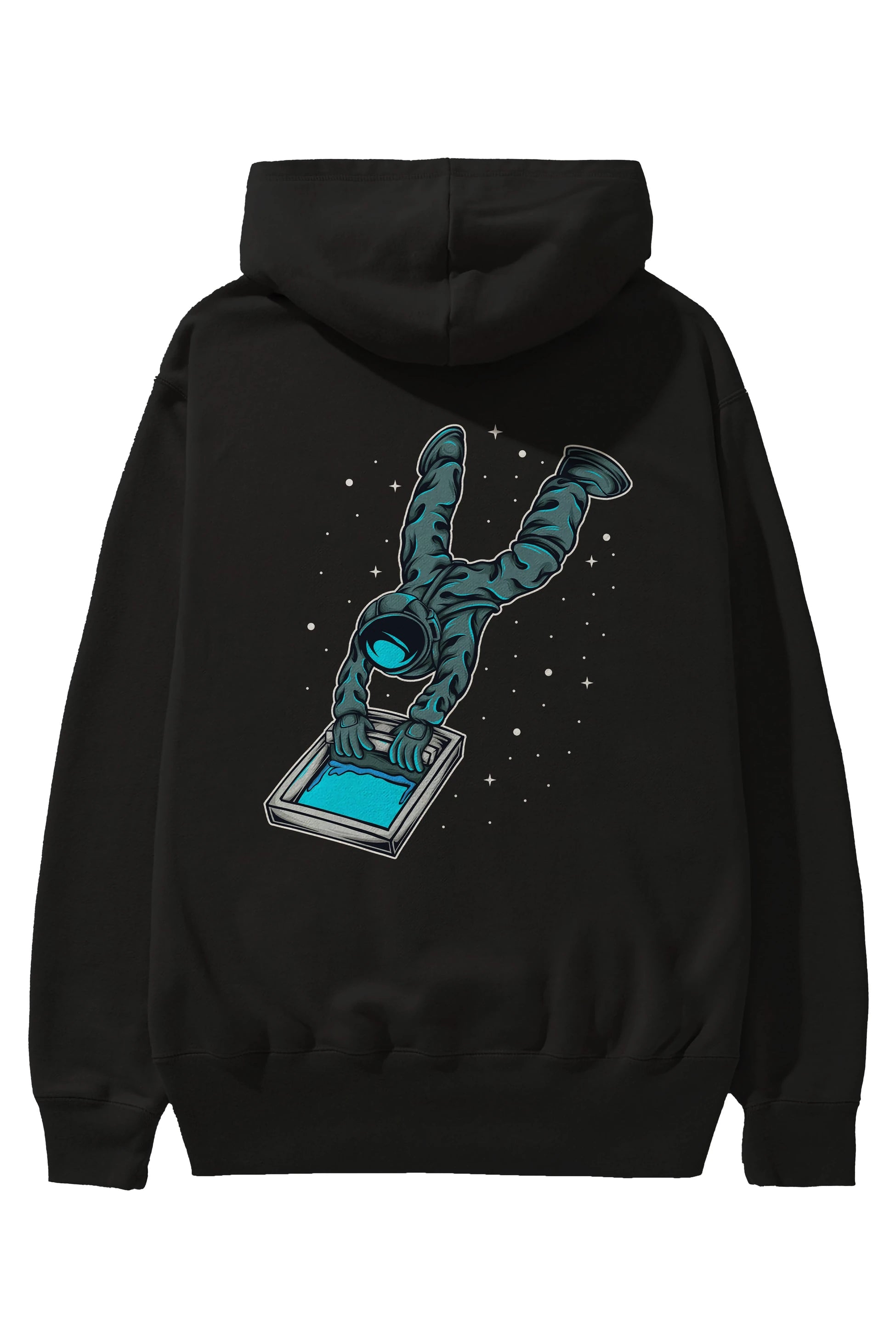 Astroscreen Arka Baskılı Hoodie Oversize Kapüşonlu Sweatshirt Erkek Kadın Unisex