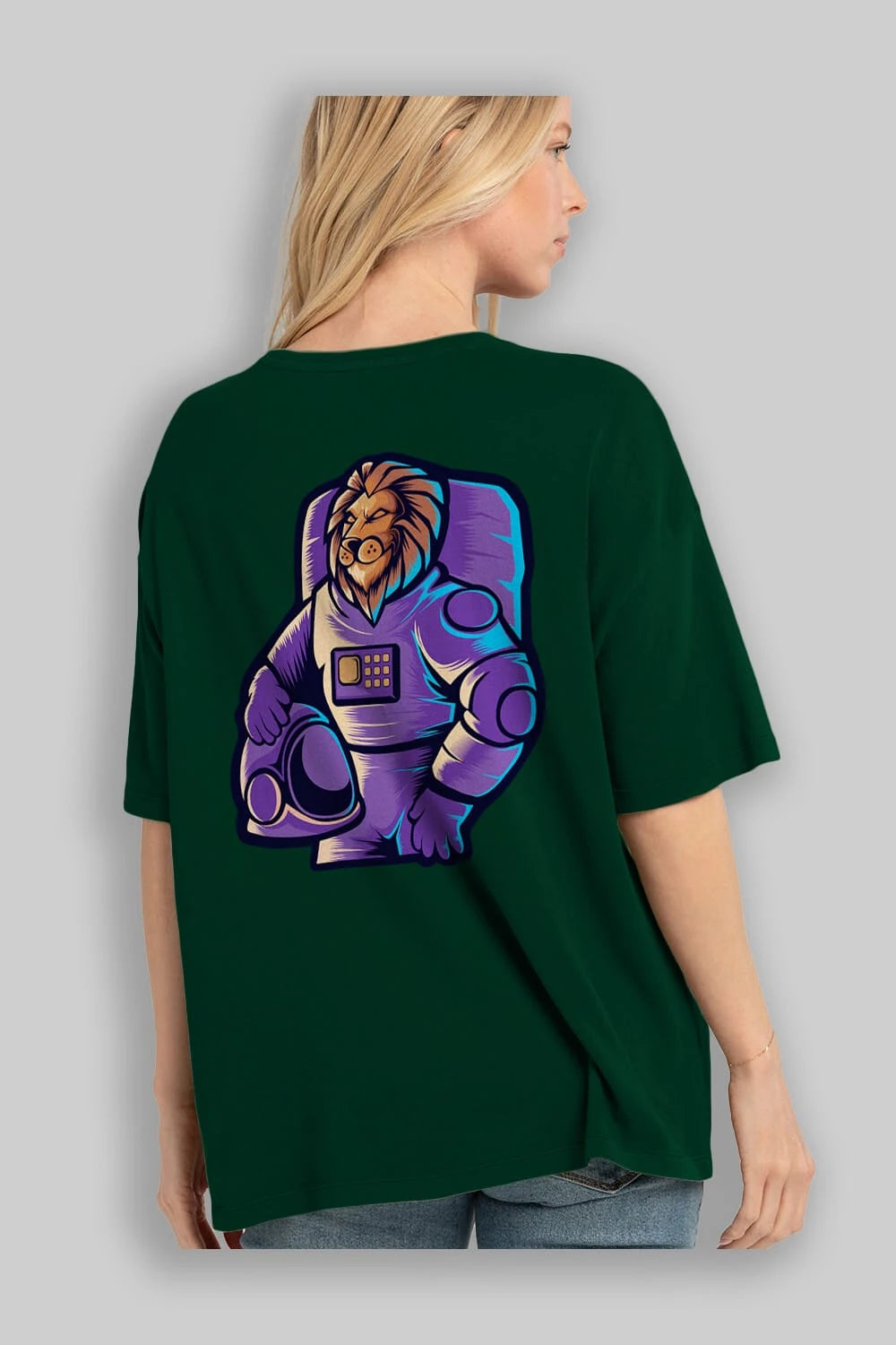 Astroking Arka Baskılı Oversize t-shirt Erkek Kadın Unisex