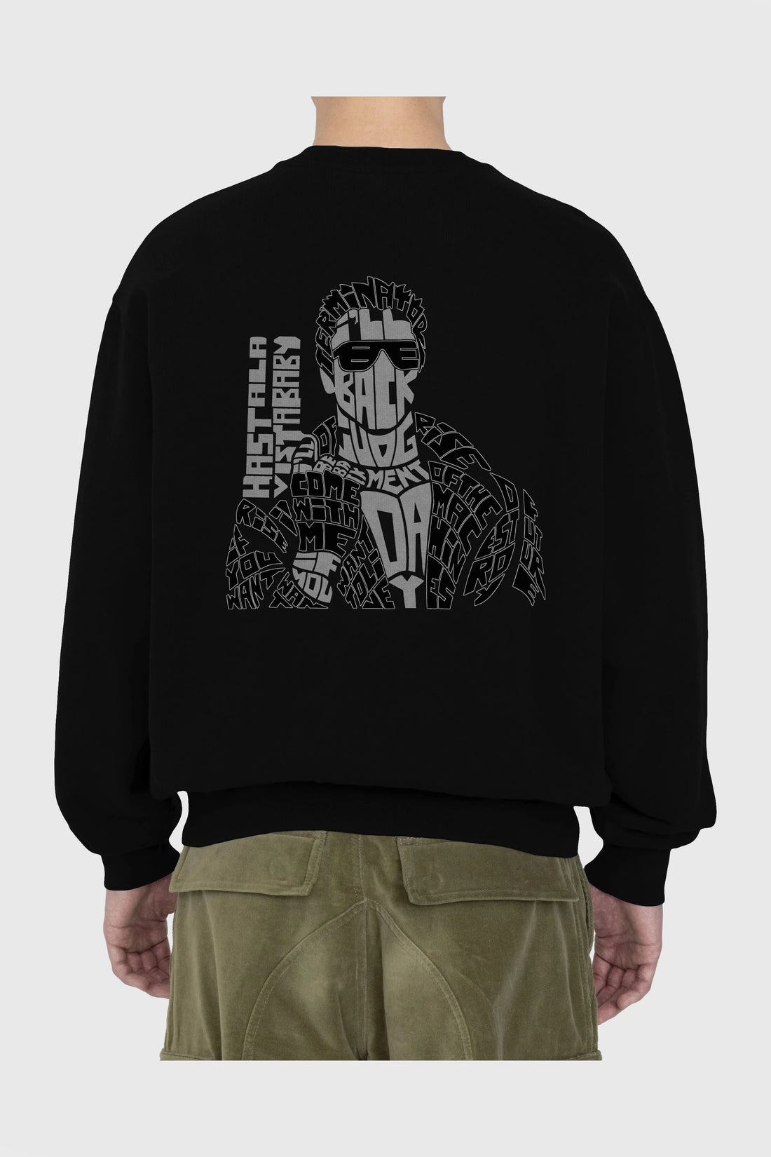 I_ll Be Back Arka Baskılı Oversize Sweatshirt Erkek Kadın Unisex
