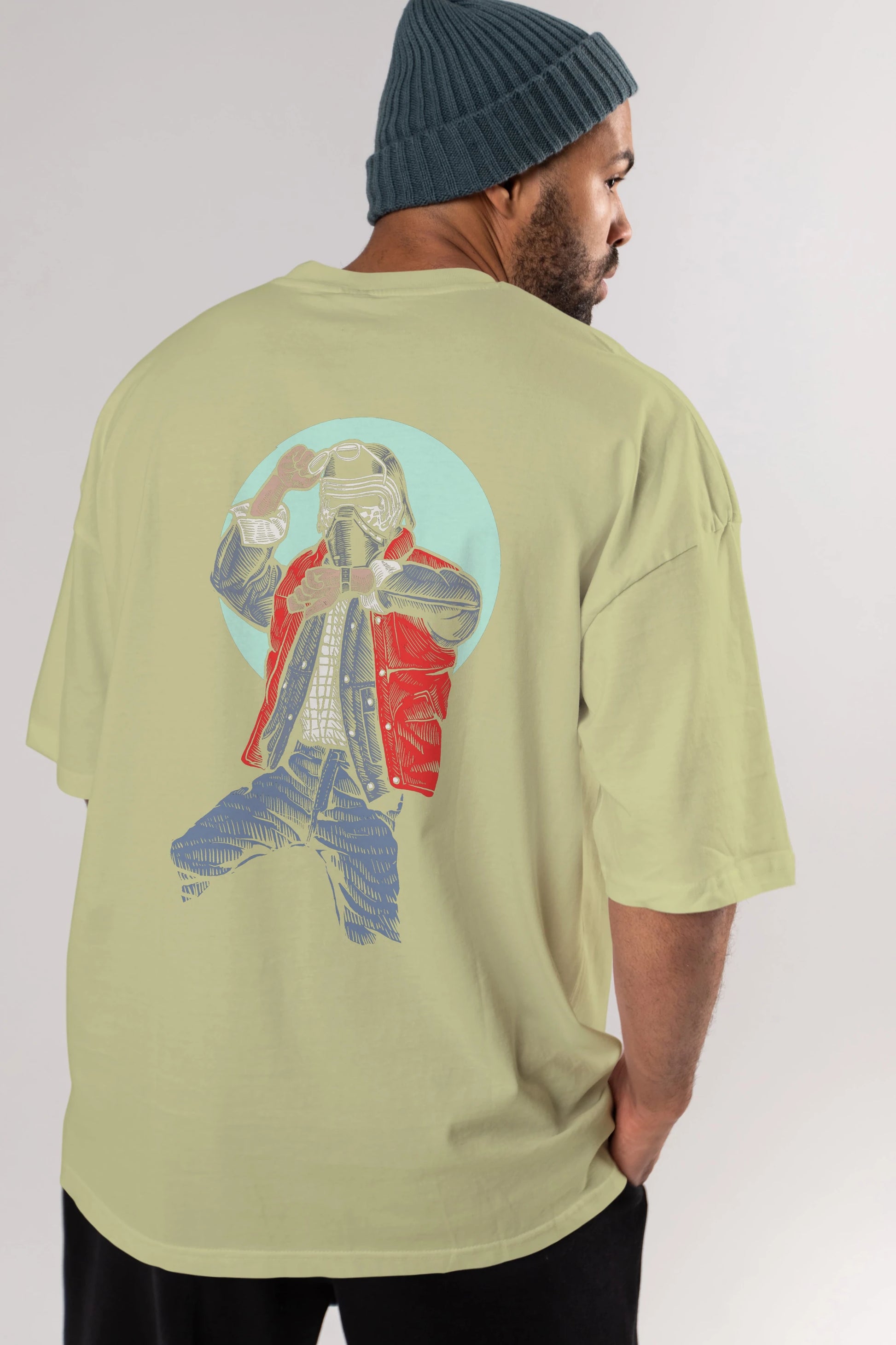 Kylo Mcfly Arka Baskılı Oversize t-shirt Erkek Kadın Unisex %100 Pamuk