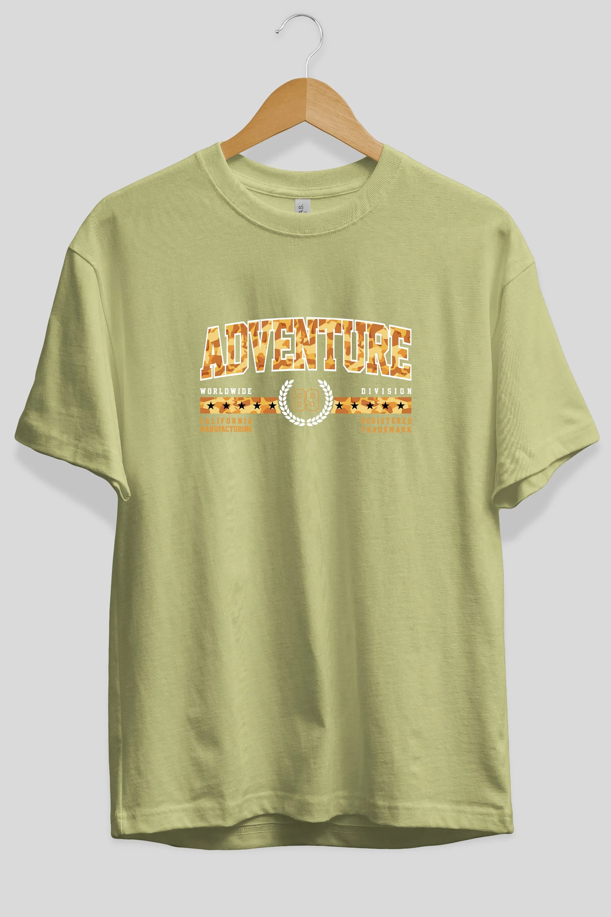 Adventure Ön Baskılı Oversize t-shirt Erkek Kadın Unisex