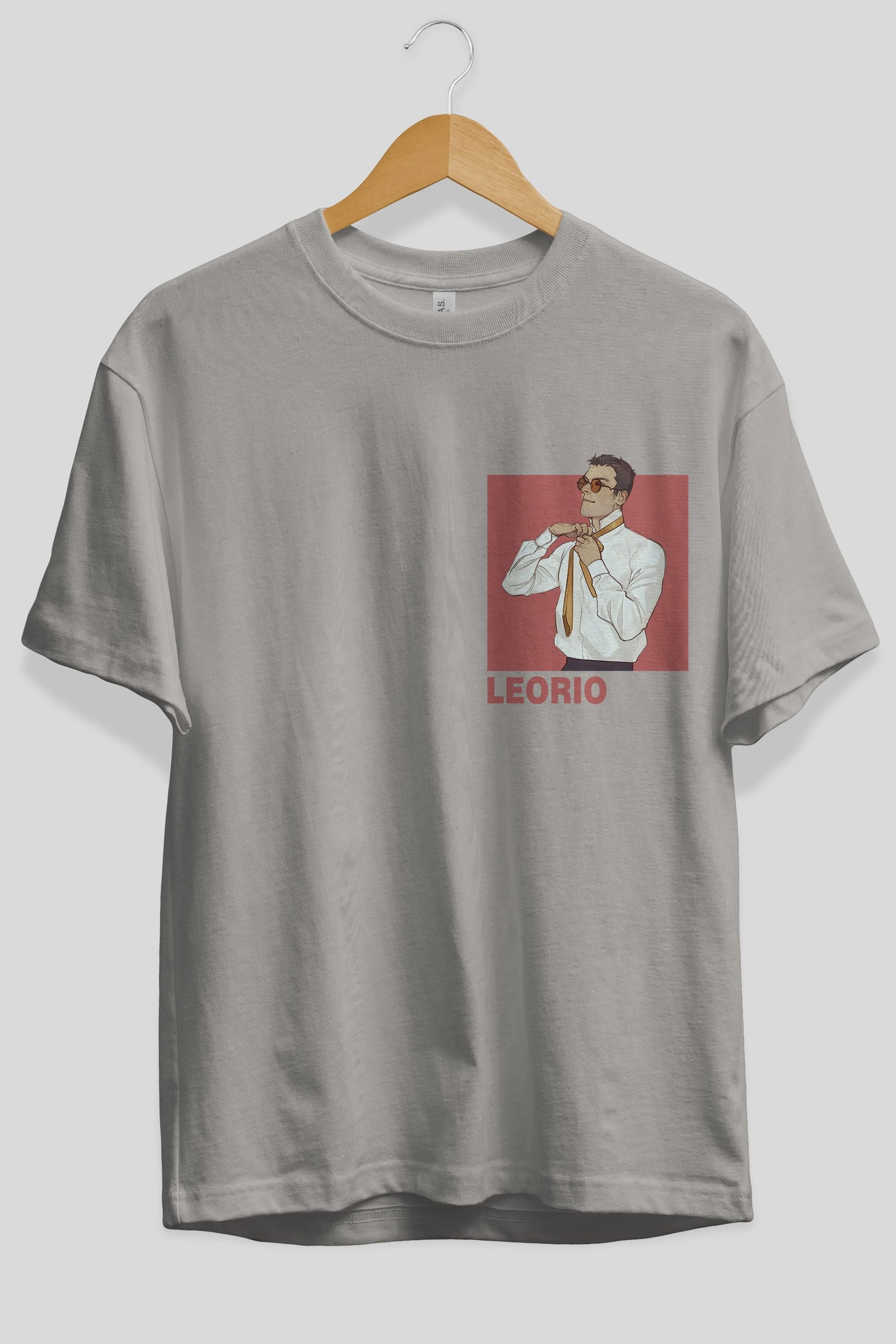 Leorio Paladiknight 5 Ön Sol Baskılı Oversize t-shirt Erkek Kadın Unisex %100 Pamuk Bisiklet Yaka tişort