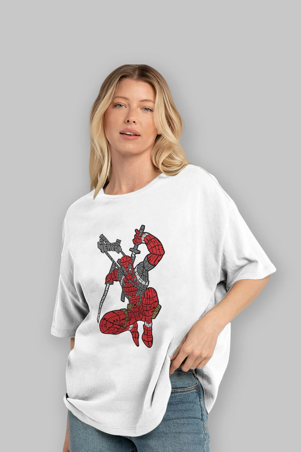 Chimichanga Ön Baskılı Oversize t-shirt %100 pamuk Erkek Kadın Unisex