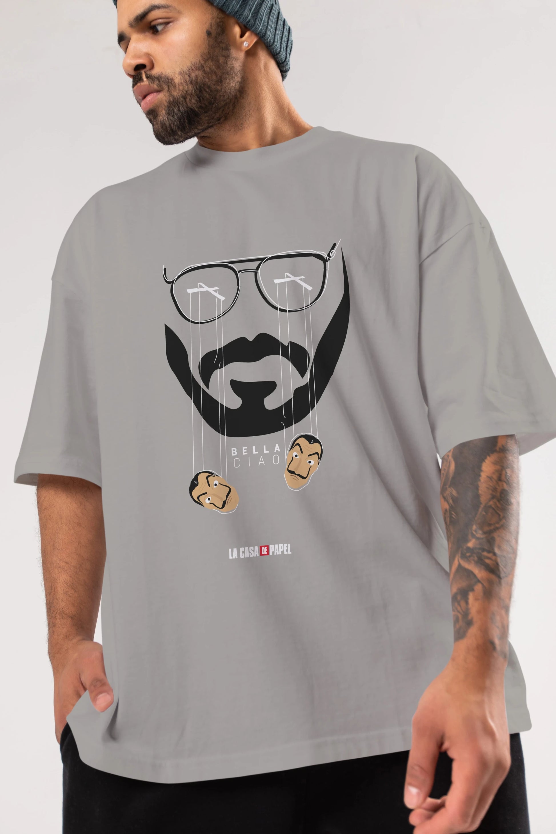 La Casa De Papel (11) Ön Baskılı Oversize t-shirt Erkek Kadın Unisex %100 Pamuk Bisiklet Yaka tişort