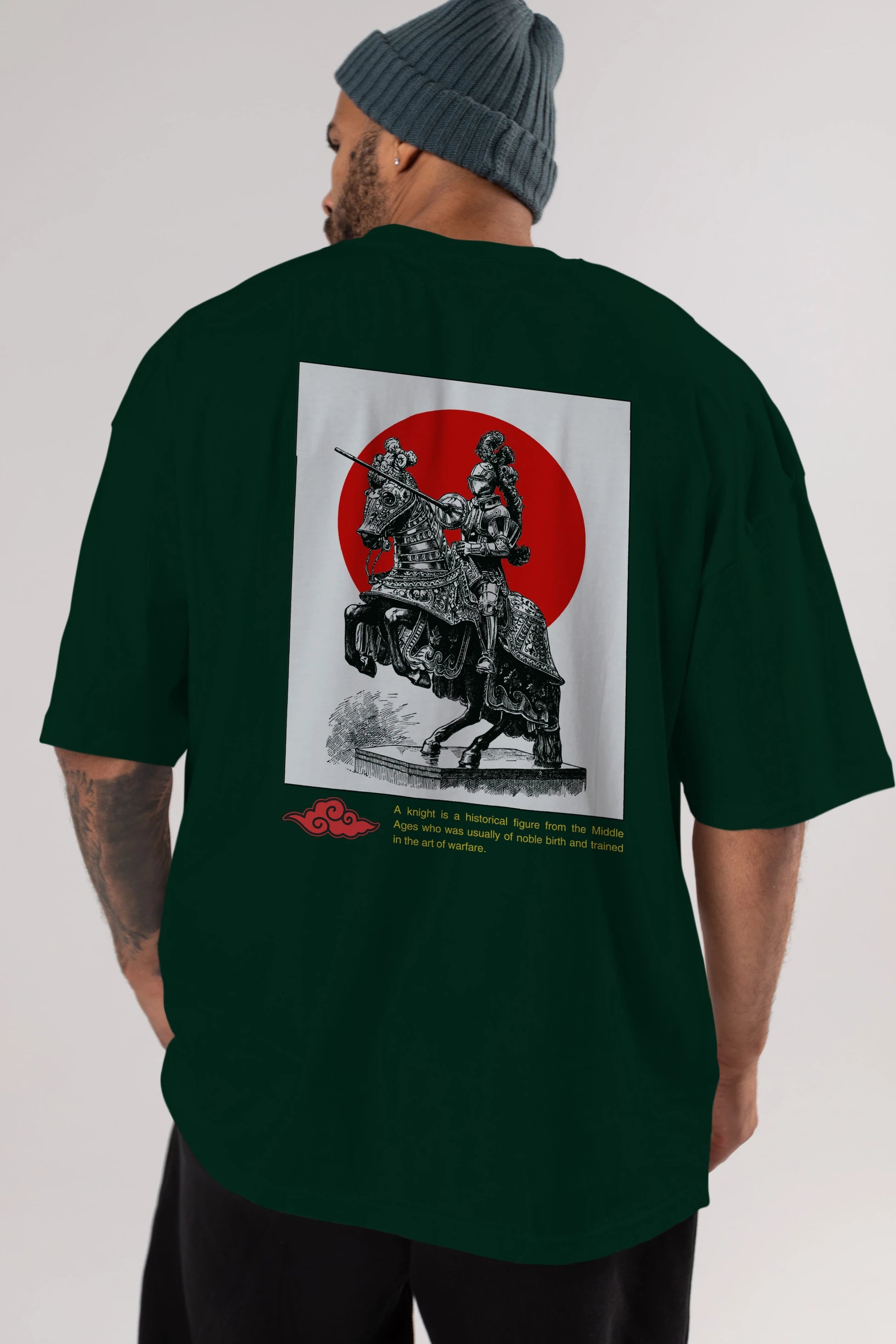 Japan Streetwear 2 Arka Baskılı Oversize t-shirt Erkek Kadın Unisex