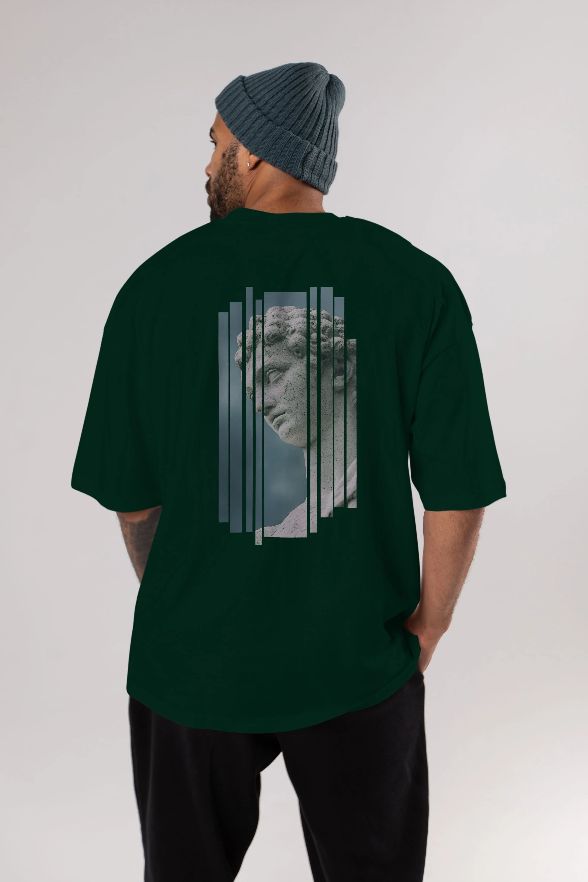 Aesthetic Sculpture Art Arka Baskılı Oversize t-shirt Erkek Kadın Unisex