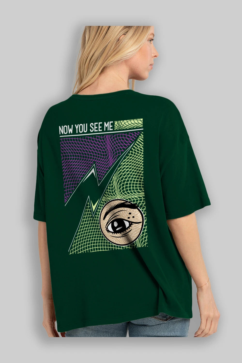 Now You See Me Arka Baskılı Oversize t-shirt Erkek Kadın Unisex