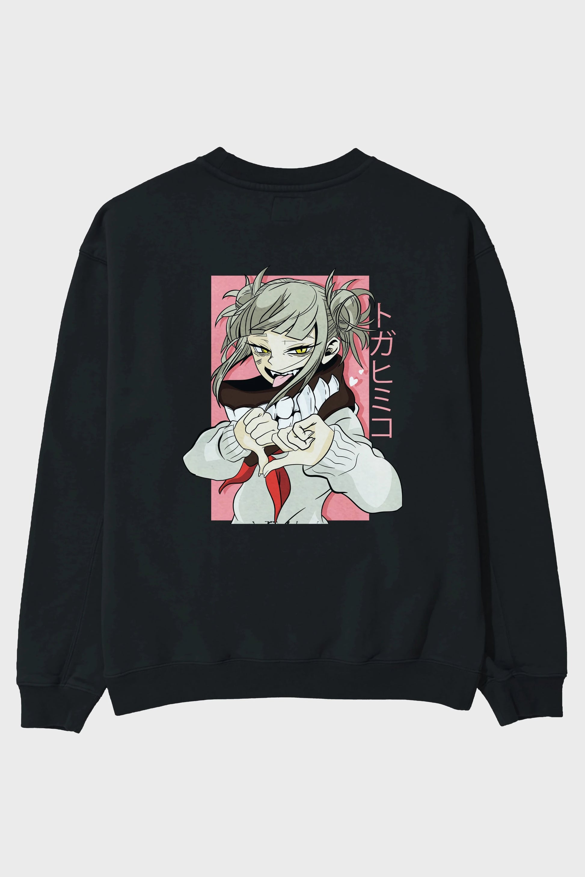 Himiko Toga Anime Arka Baskılı Oversize Sweatshirt Erkek Kadın Unisex