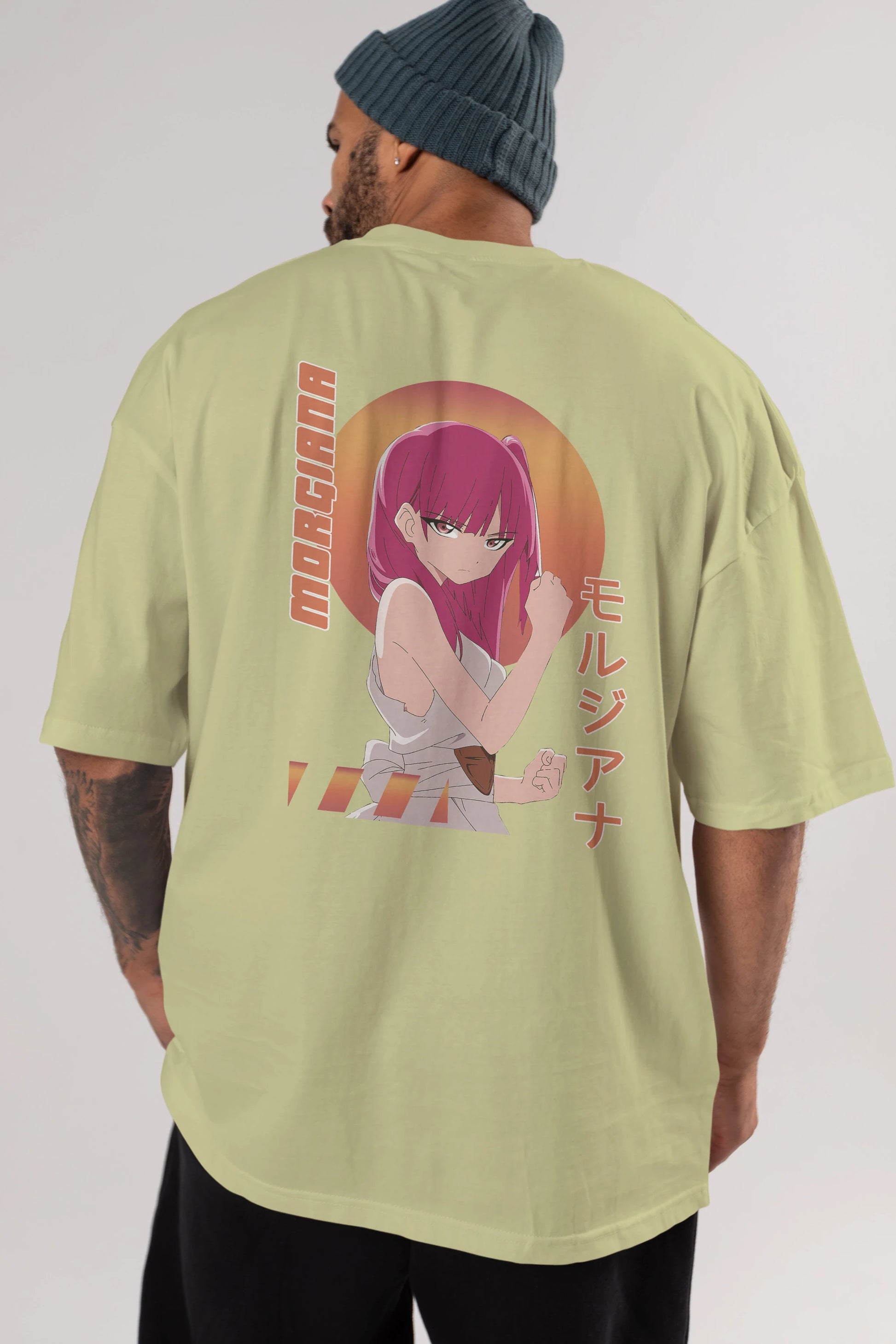 Morgiana 5 Anime Arka Baskılı Oversize t-shirt Erkek Kadın Unisex