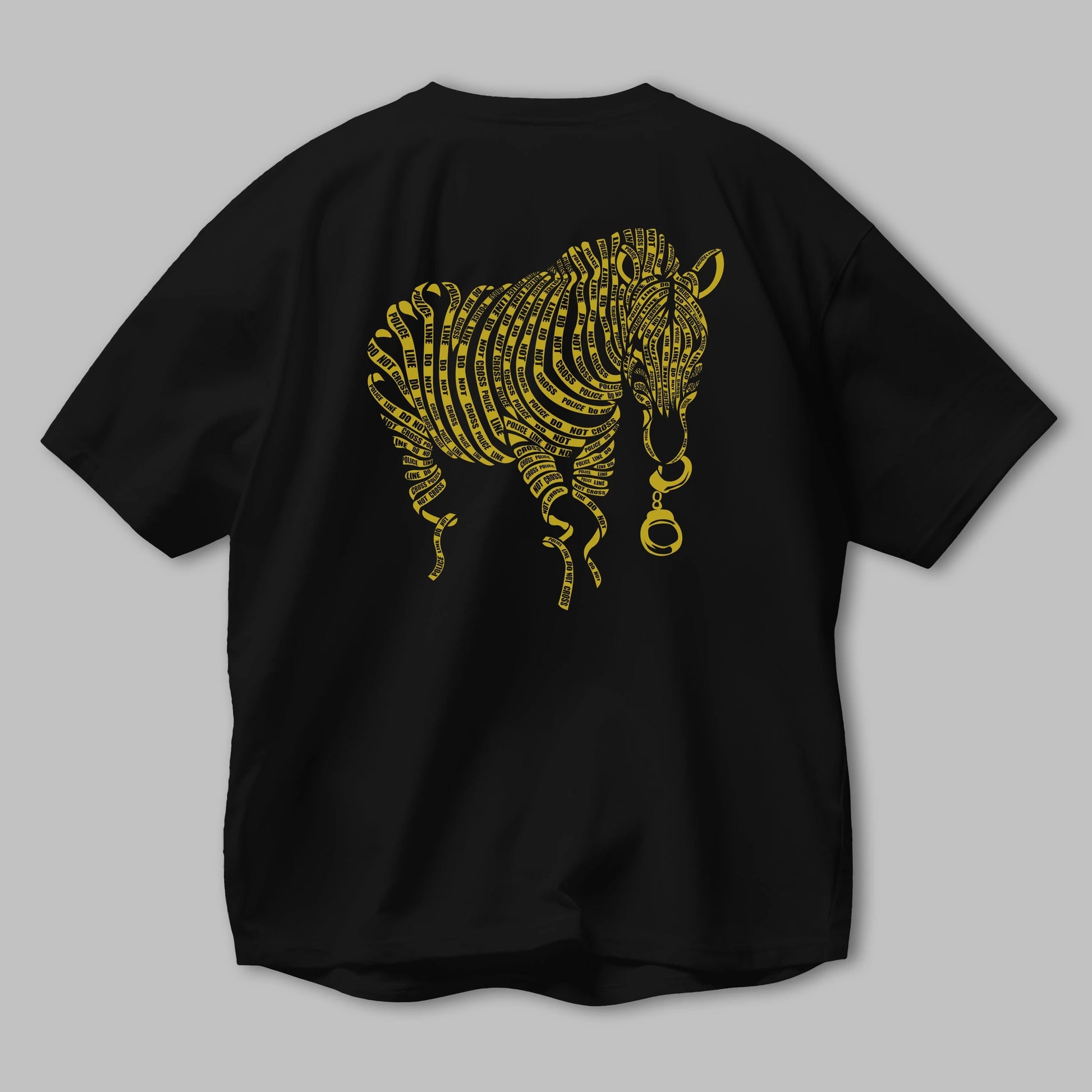 Nature of Crime Arka Baskılı Oversize t-shirt %100 pamuk Erkek Kadın Unisex