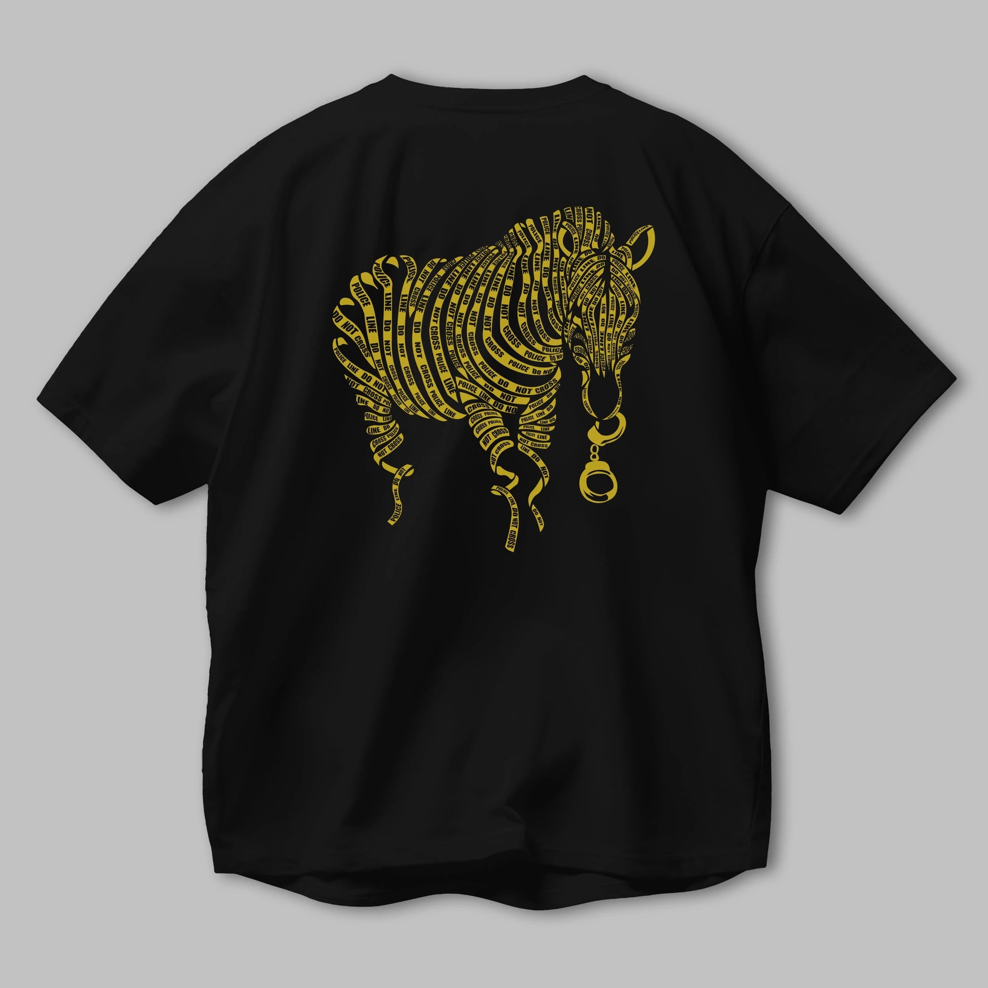 Nature of Crime Arka Baskılı Oversize t-shirt %100 pamuk Erkek Kadın Unisex