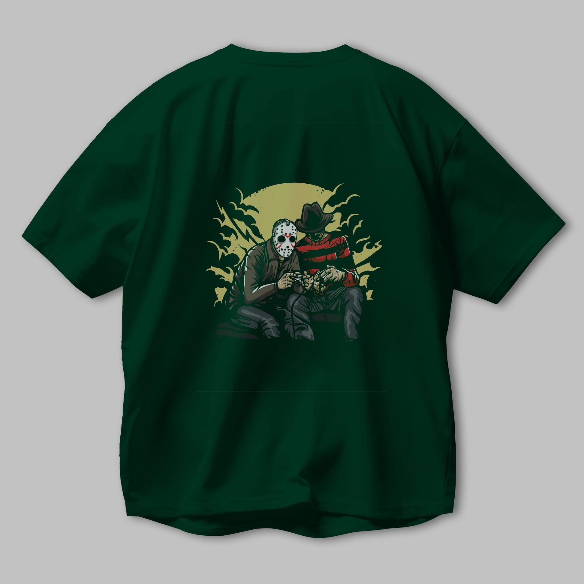 Dark Gamers Arka Baskılı Oversize t-shirt Erkek Kadın Unisex %100 Pamuk