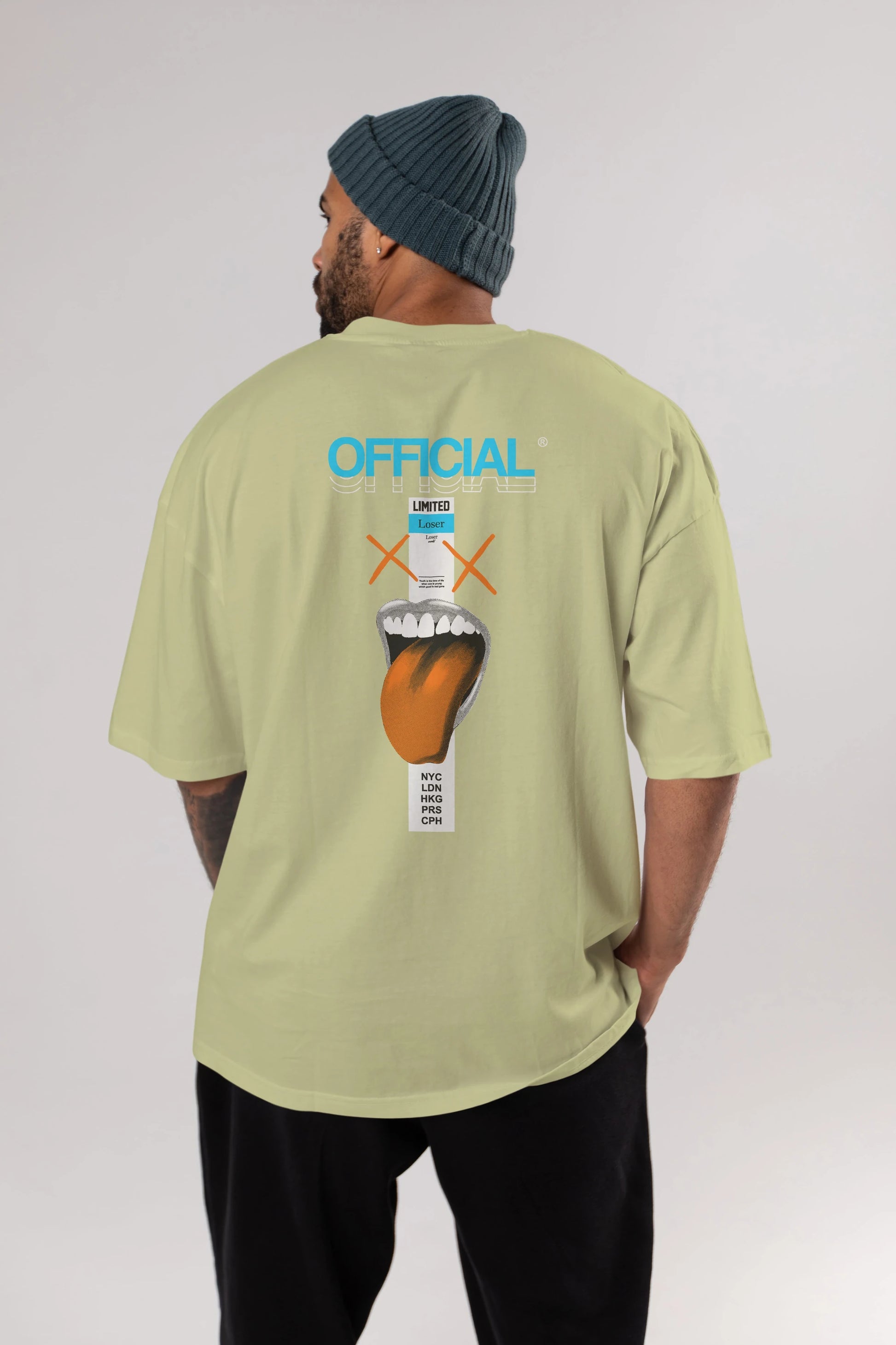 Official Loser Arka Baskılı Oversize t-shirt Erkek Kadın Unisex
