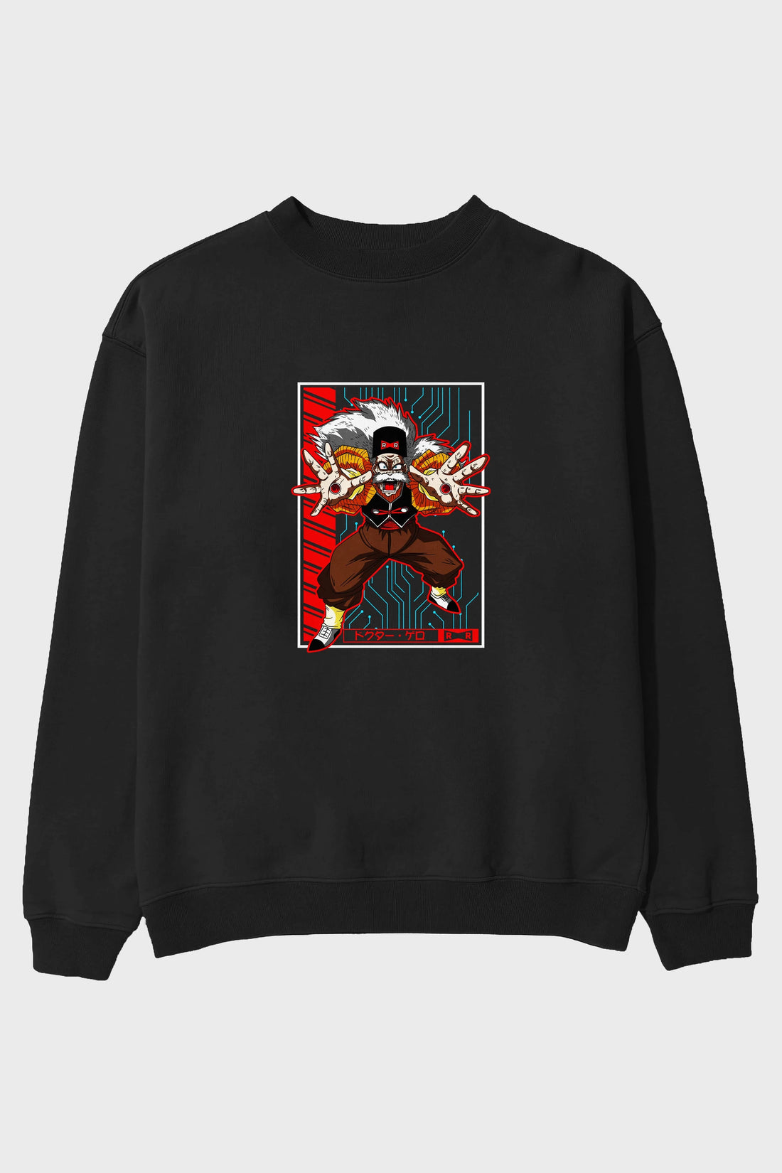 DragonBall DrMakigero Anime Ön Baskılı Oversize Sweatshirt Erkek Kadın Unisex