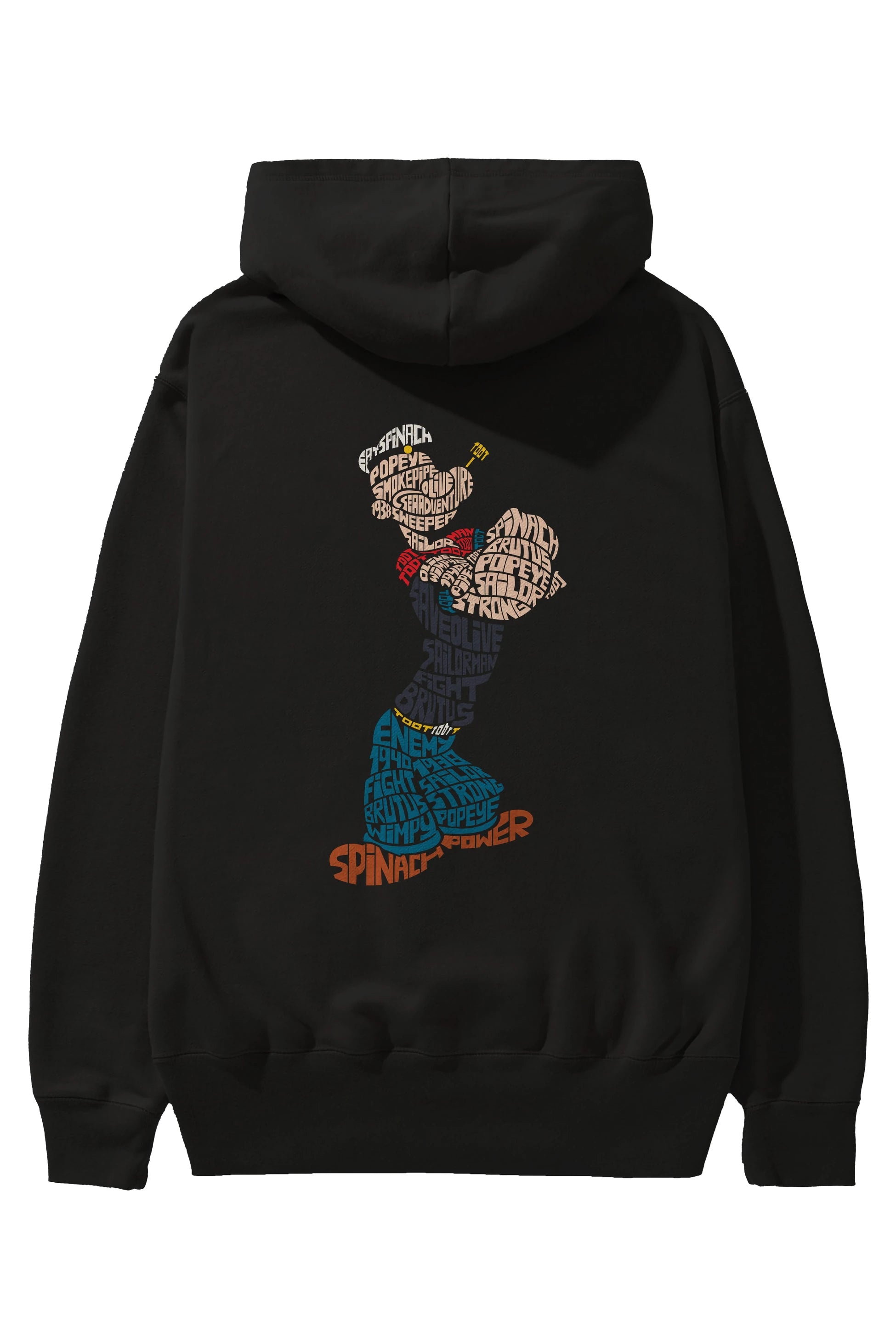 Sailorman Arka Baskılı Hoodie Oversize Kapüşonlu Sweatshirt Erkek Kadın Unisex