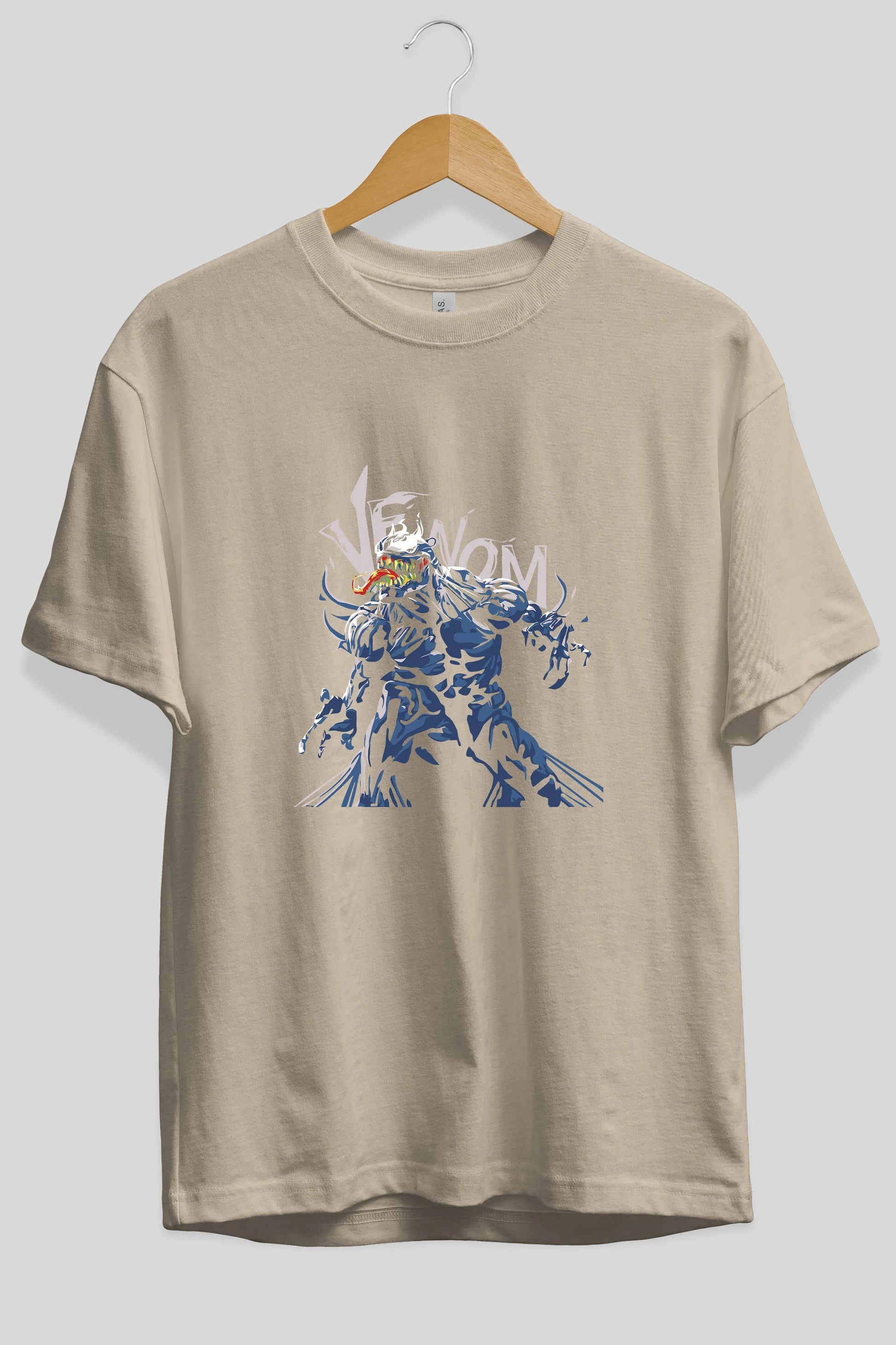 Venom (8) Ön Baskılı Oversize t-shirt Erkek Kadın Unisex %100 Pamuk Bisiklet Yaka tişort