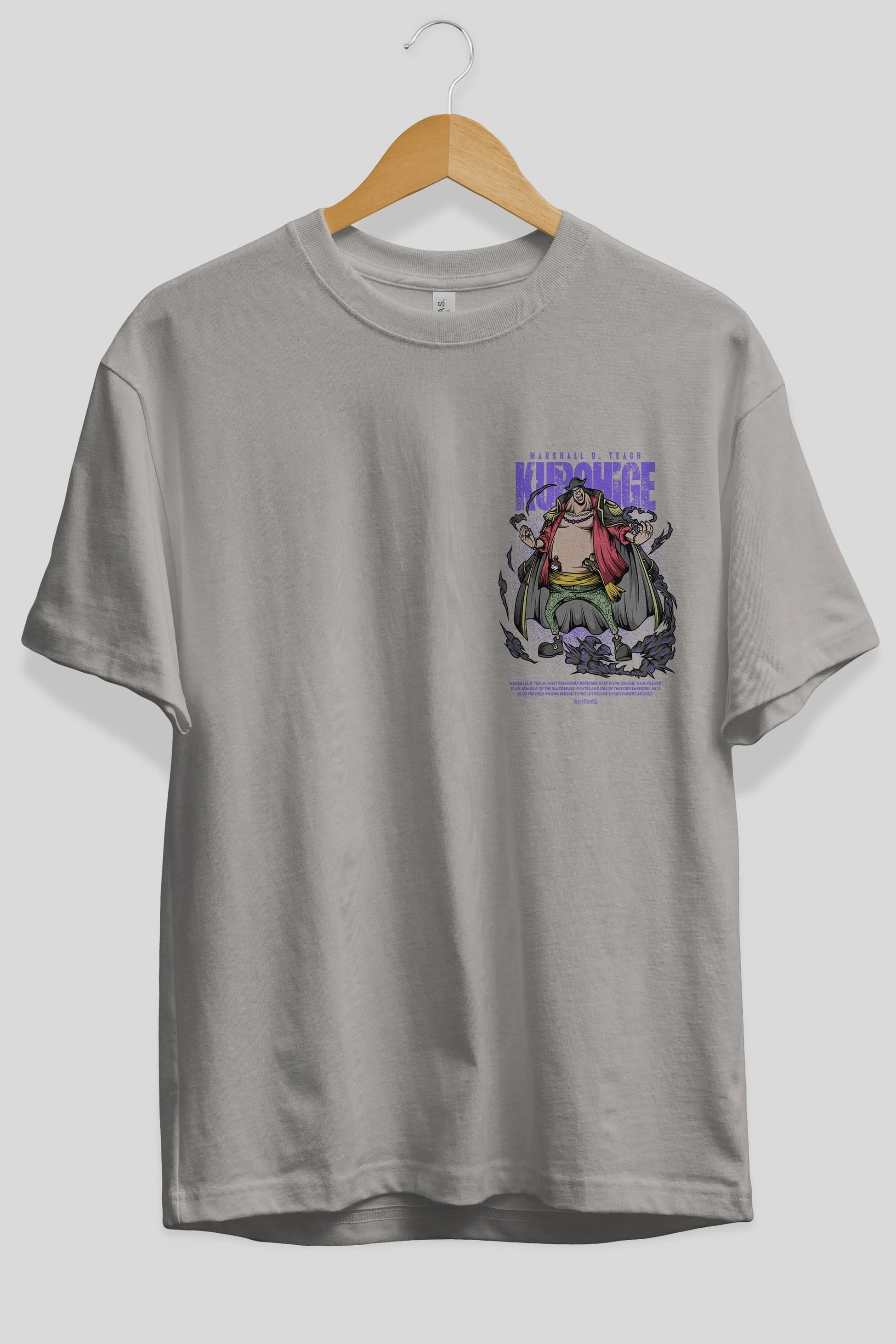 Marshall D. Teach Ön Sol Baskılı Oversize t-shirt Erkek Kadın Unisex %100 Pamuk Bisiklet Yaka tişort