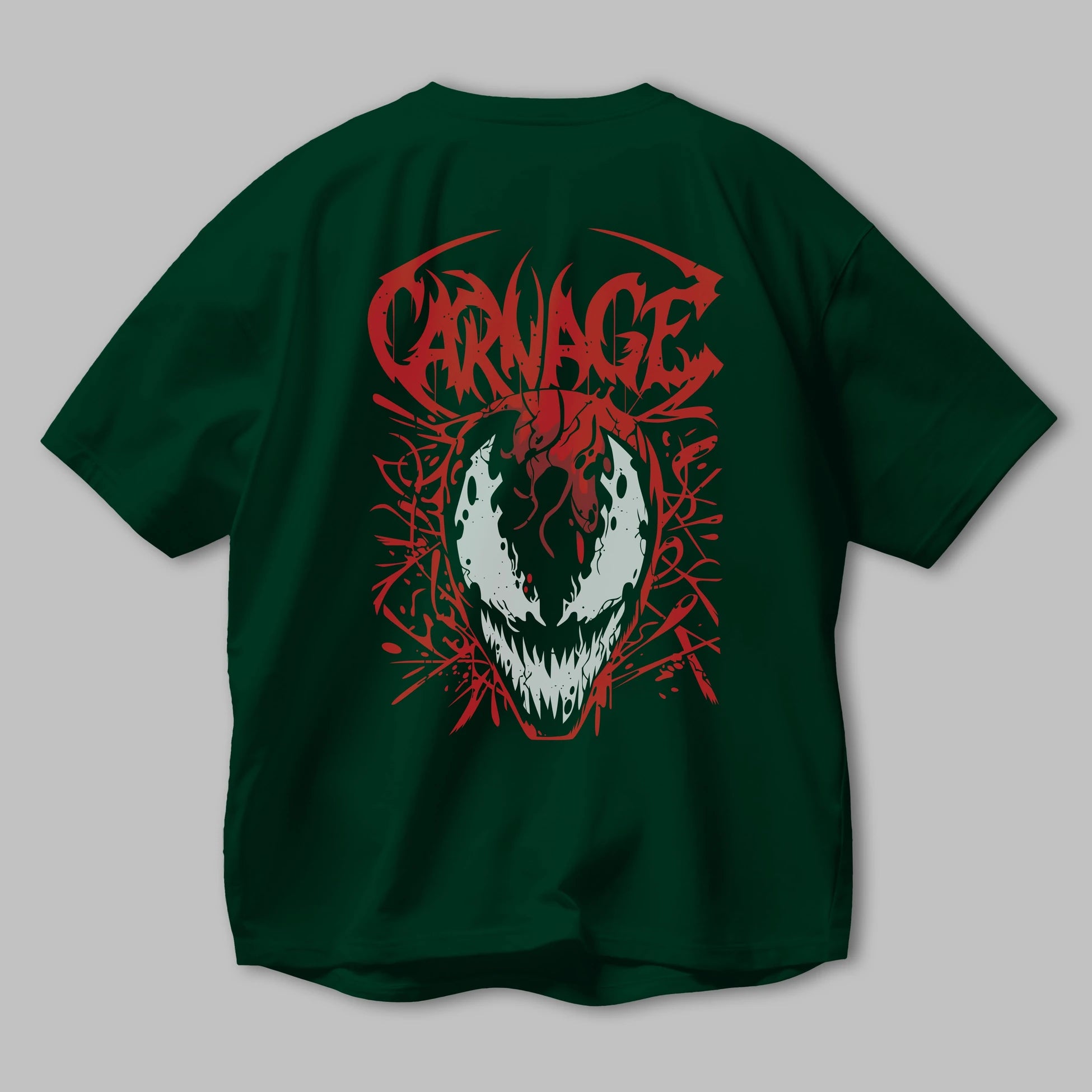 Venom (22) Arka Baskılı Oversize t-shirt Erkek Kadın Unisex %100 Pamuk Bisiklet Yaka tişort