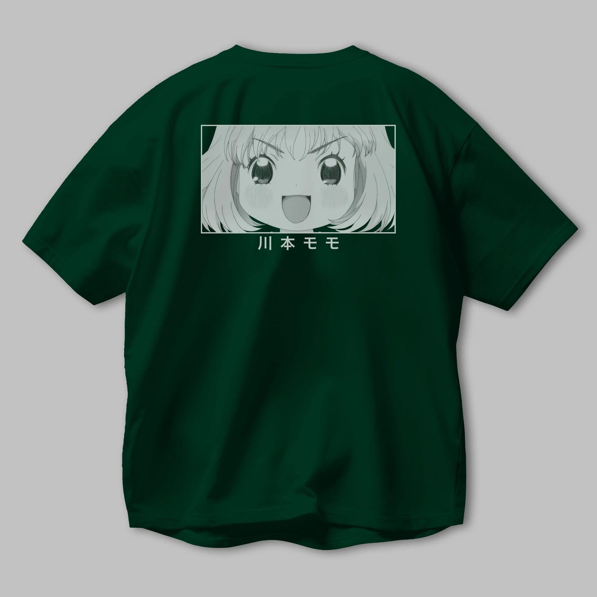 Momo Kawamoto 1 Anime Arka Baskılı Oversize t-shirt Erkek Kadın Unisex