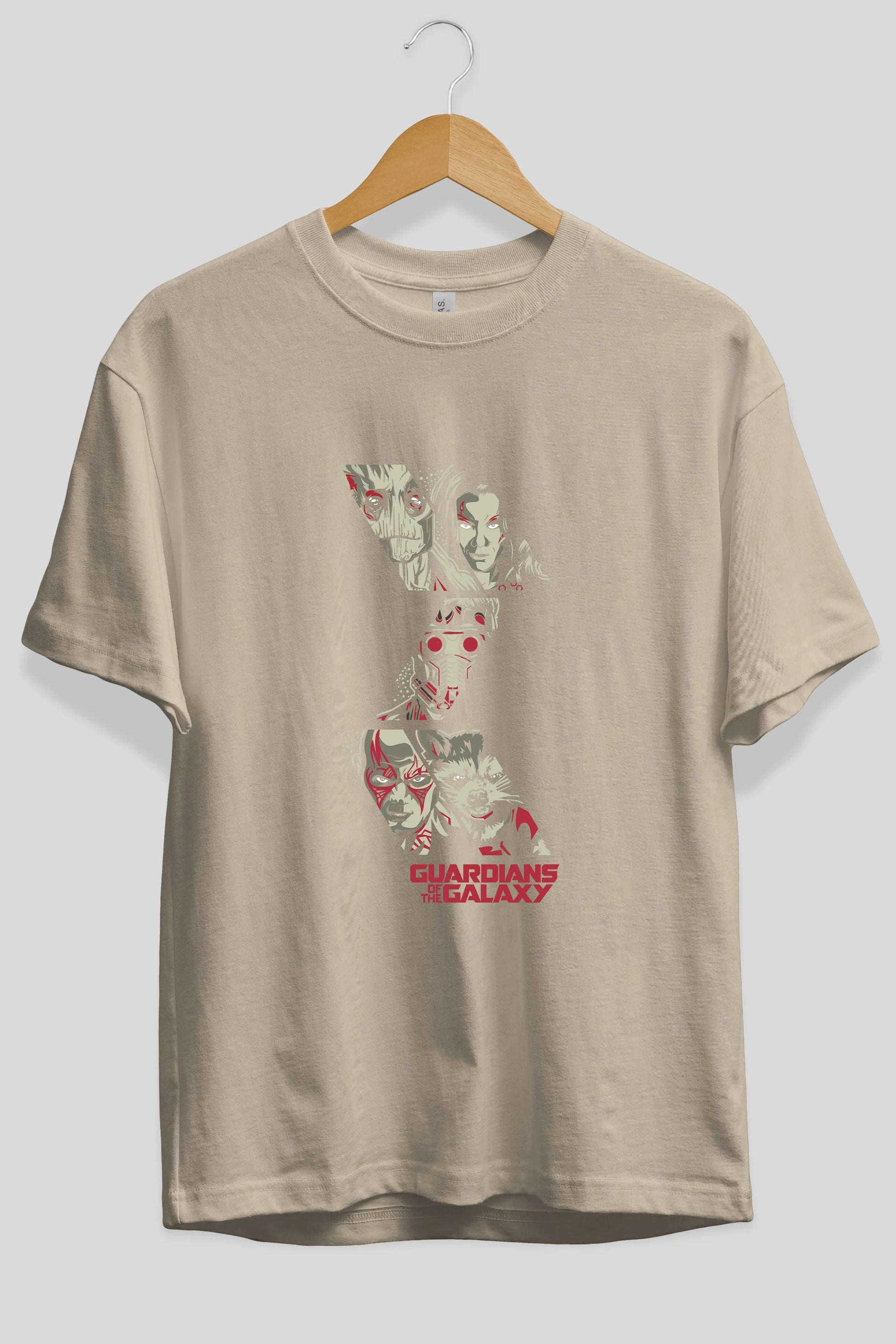 Guardians of The Galaxy (2) Ön Baskılı Oversize t-shirt Erkek Kadın Unisex %100 Pamuk Bisiklet Yaka tişort
