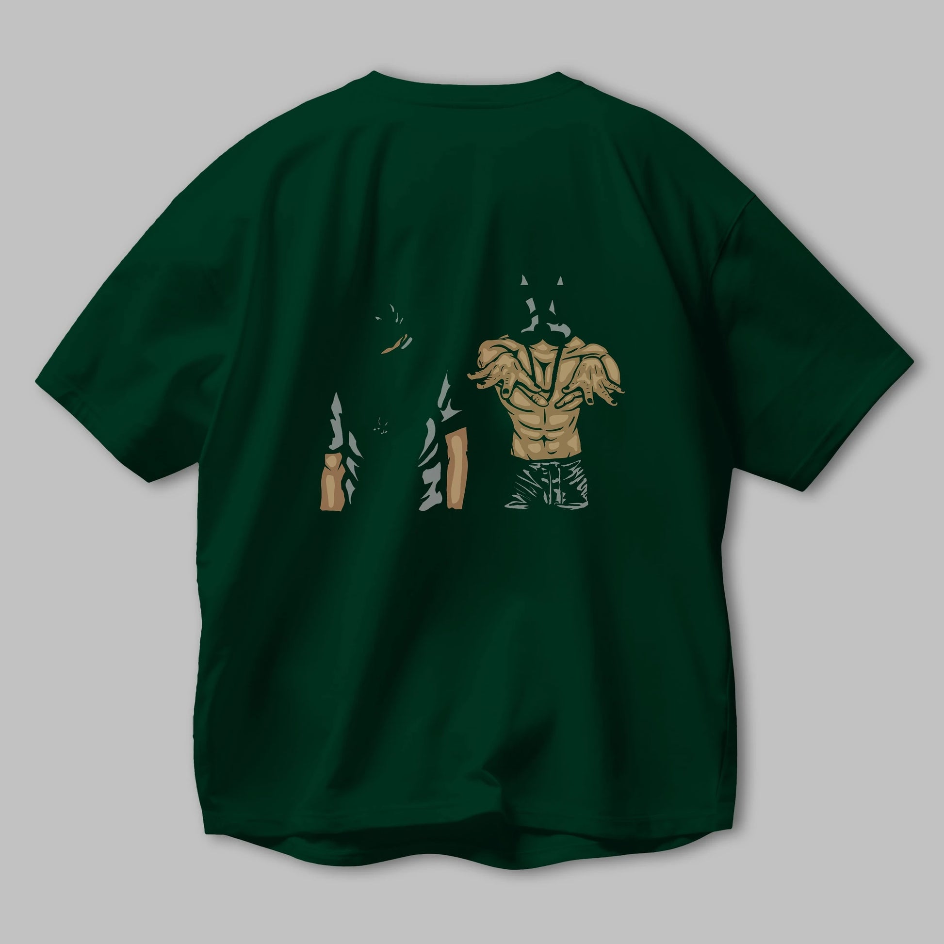 Darkonia Arka Baskılı Oversize t-shirt Erkek Kadın Unisex %100 Pamuk