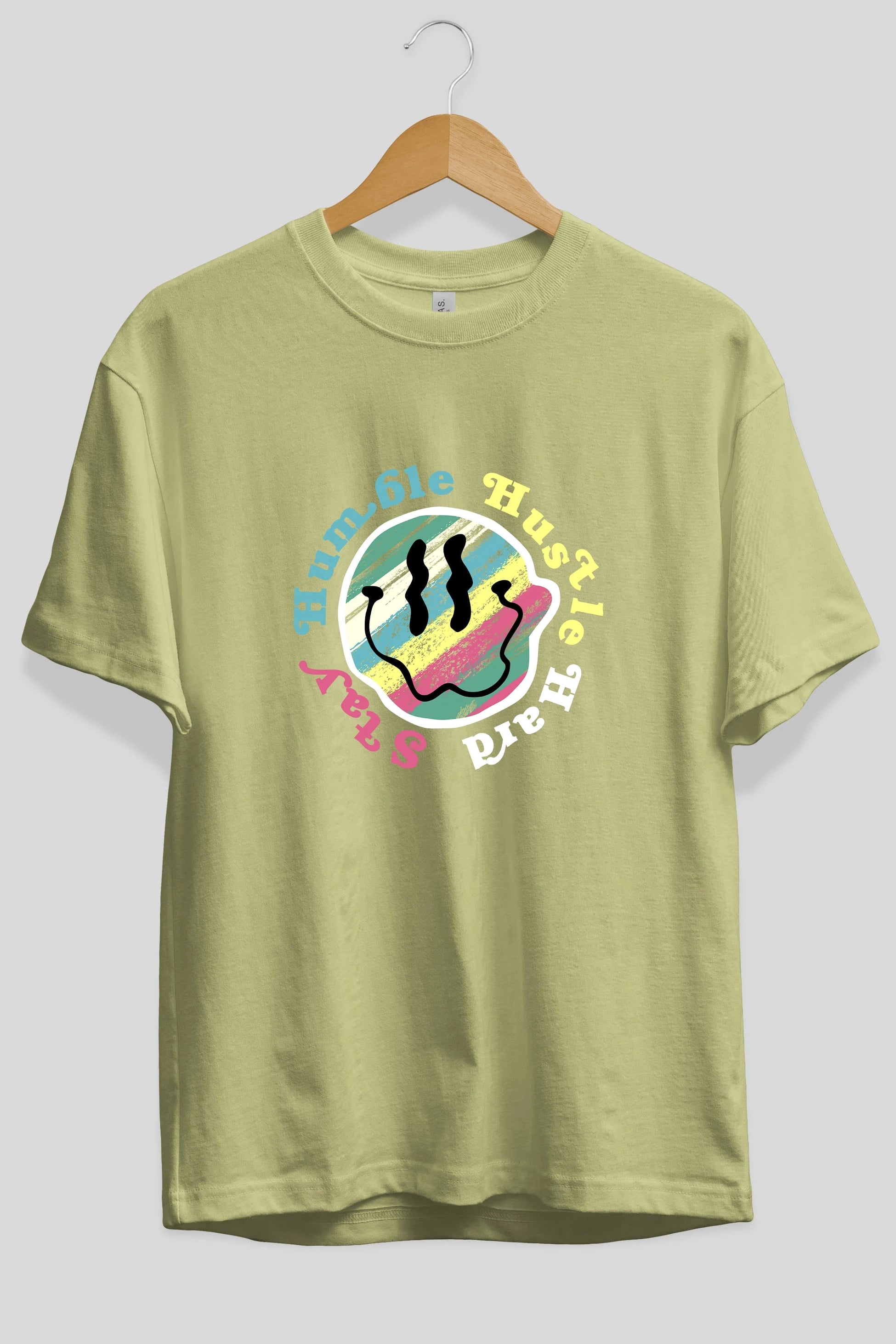 Stay Humble 2 Ön Baskılı Oversize t-shirt Erkek Kadın Unisex