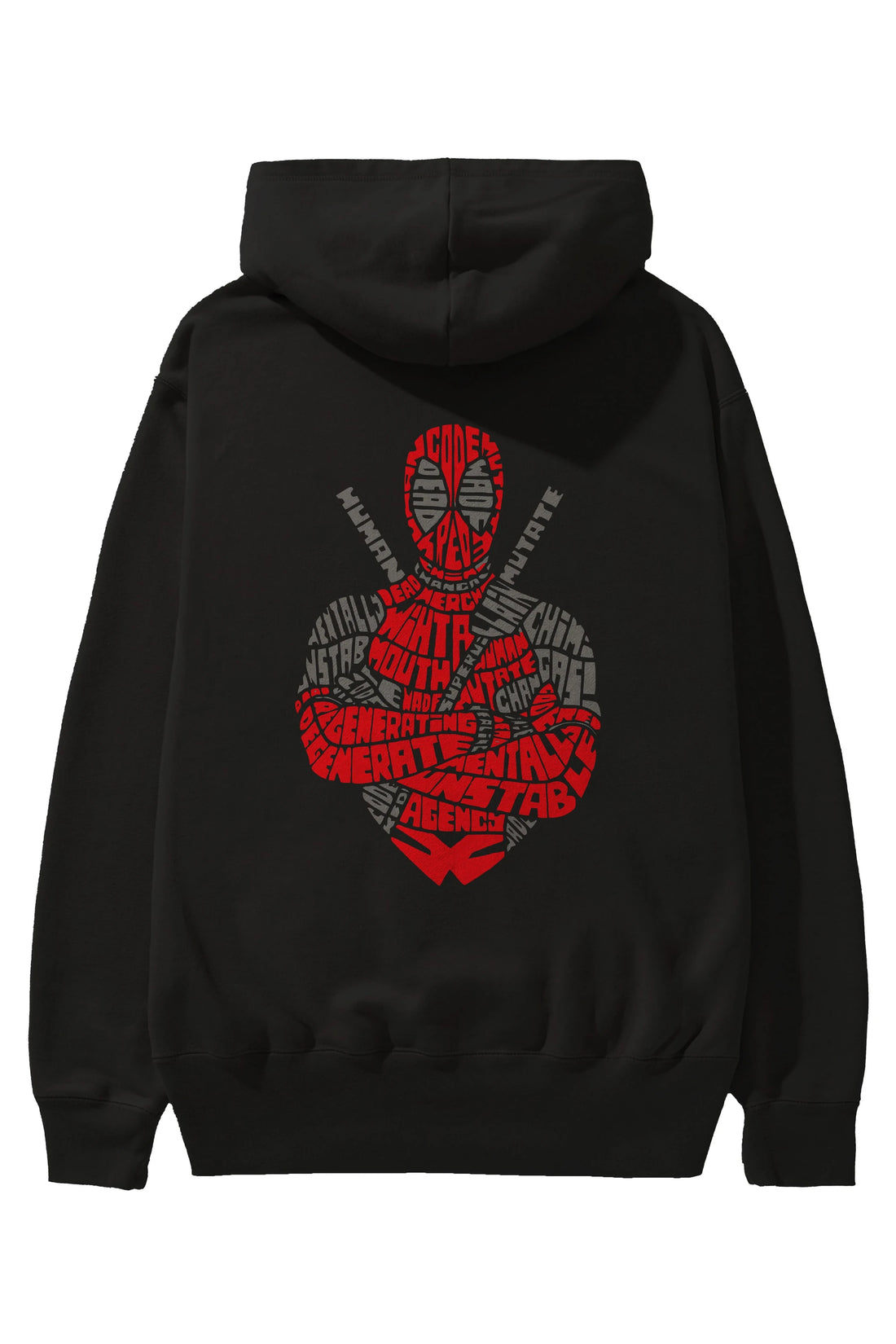 Deadpool (16) Arka Baskılı Hoodie Oversize Kapüşonlu Sweatshirt Erkek Kadın Unisex