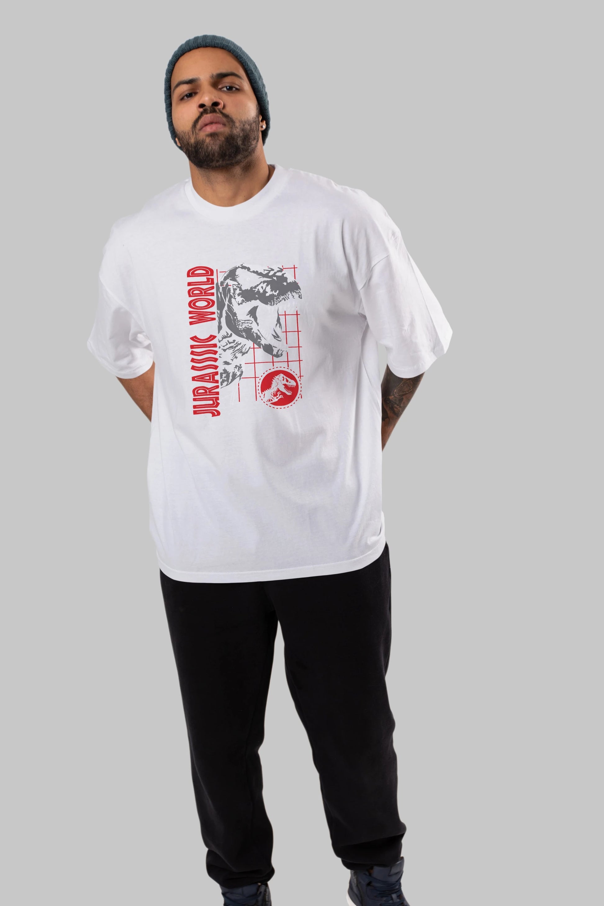 Jurassic Park (2) Ön Baskılı Oversize t-shirt Erkek Kadın Unisex %100 Pamuk Bisiklet Yaka tişort