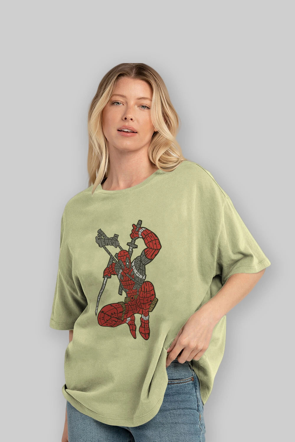 Chimichanga Ön Baskılı Oversize t-shirt %100 pamuk Erkek Kadın Unisex
