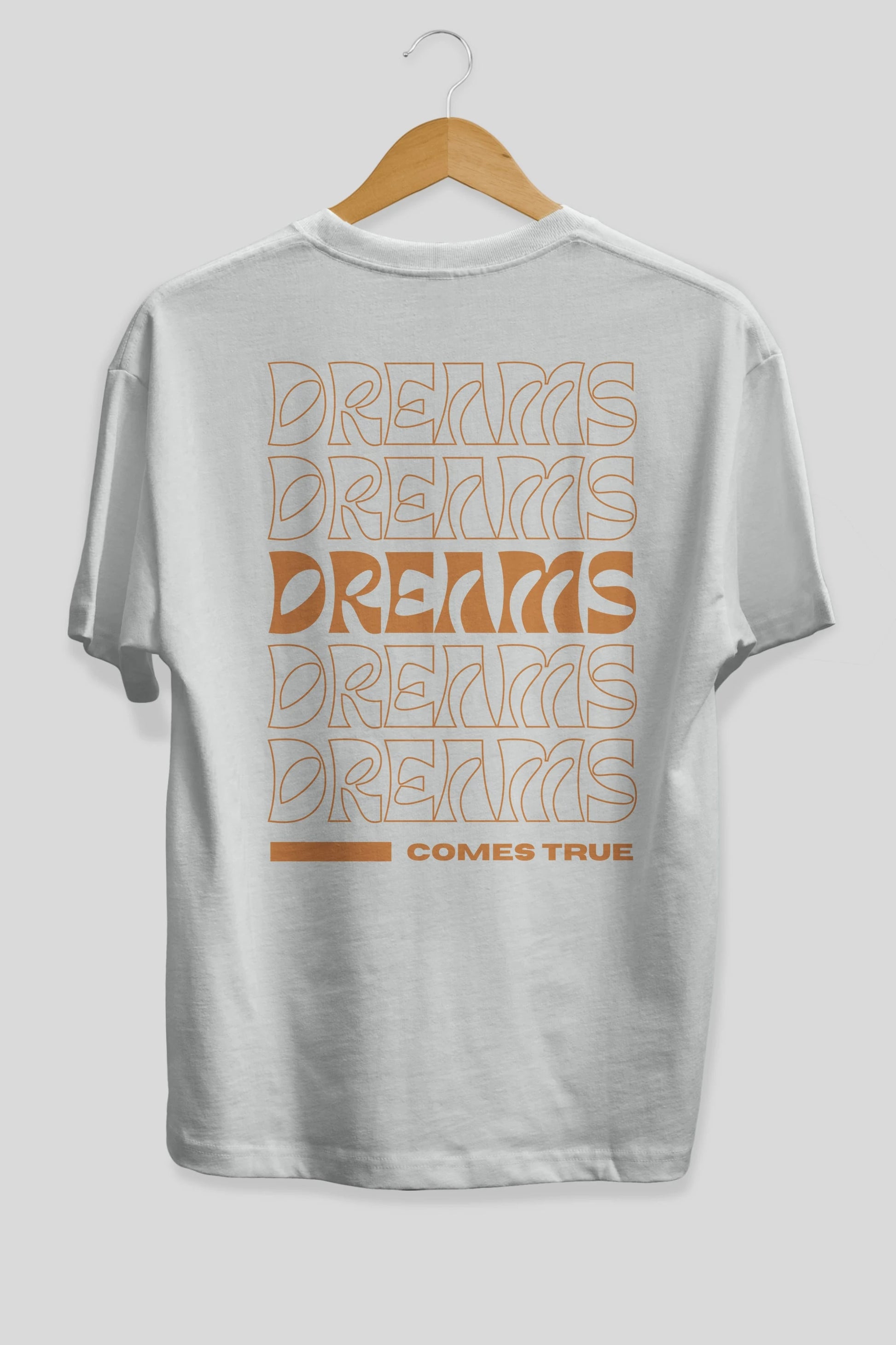 Dreams Yazılı Arka Baskılı Oversize t-shirt Erkek Kadın Unisex
