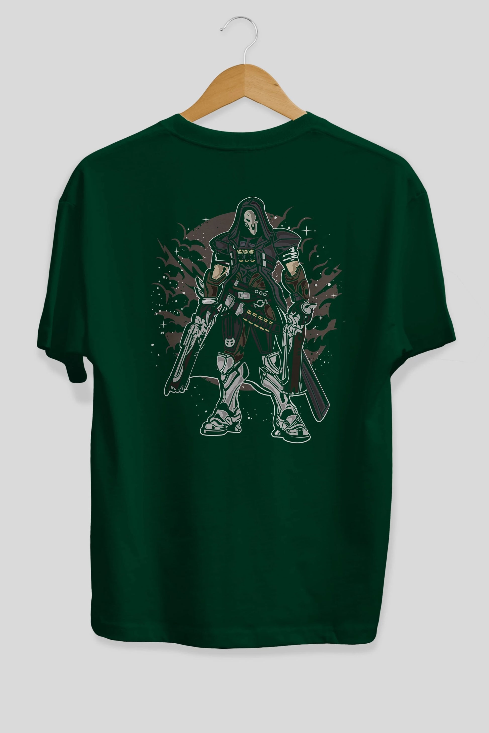 REAPER Arka Baskılı Oversize t-shirt Erkek Kadın Unisex %100 Pamuk