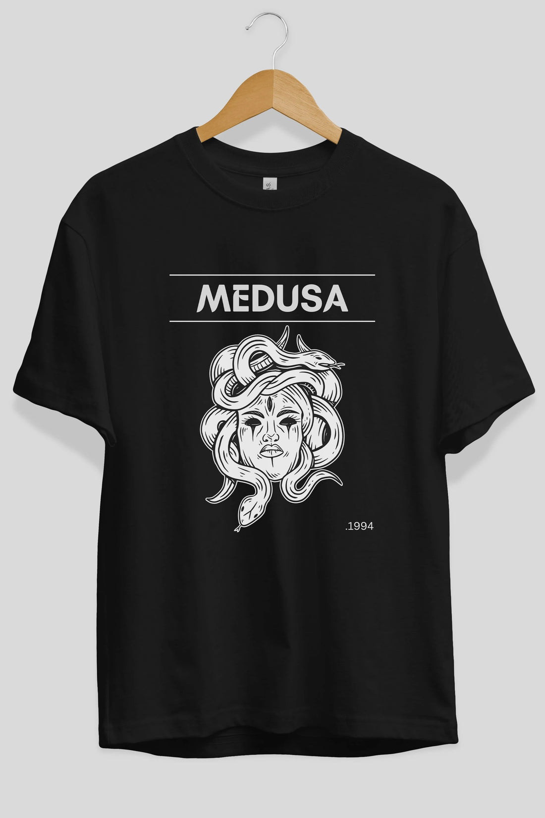 Medusa Ön Baskılı Oversize t-shirt Erkek Kadın Unisex