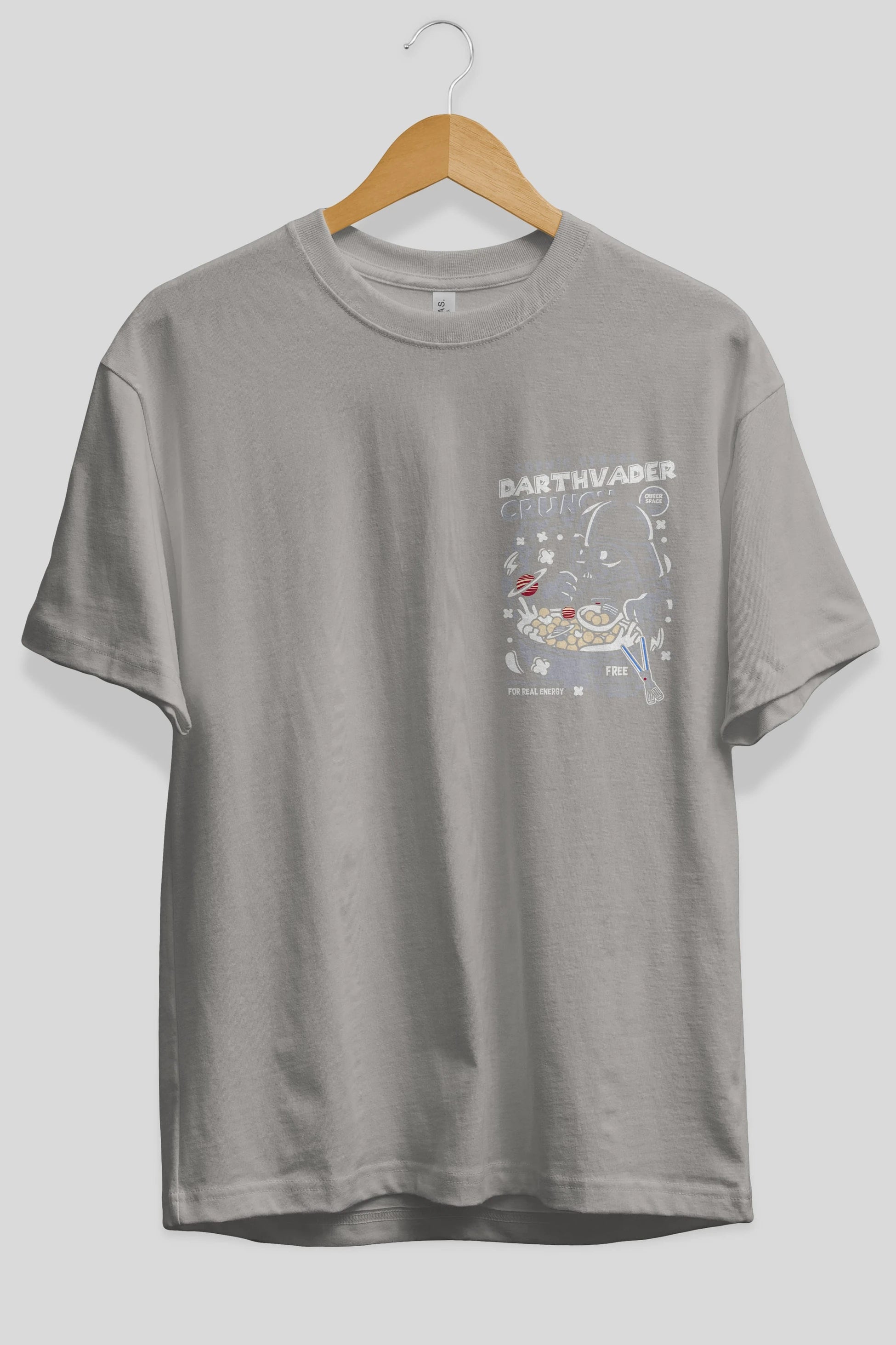 Darth Vader (2) Ön Sol Baskılı Oversize t-shirt Erkek Kadın Unisex %100 Pamuk Bisiklet Yaka tişort