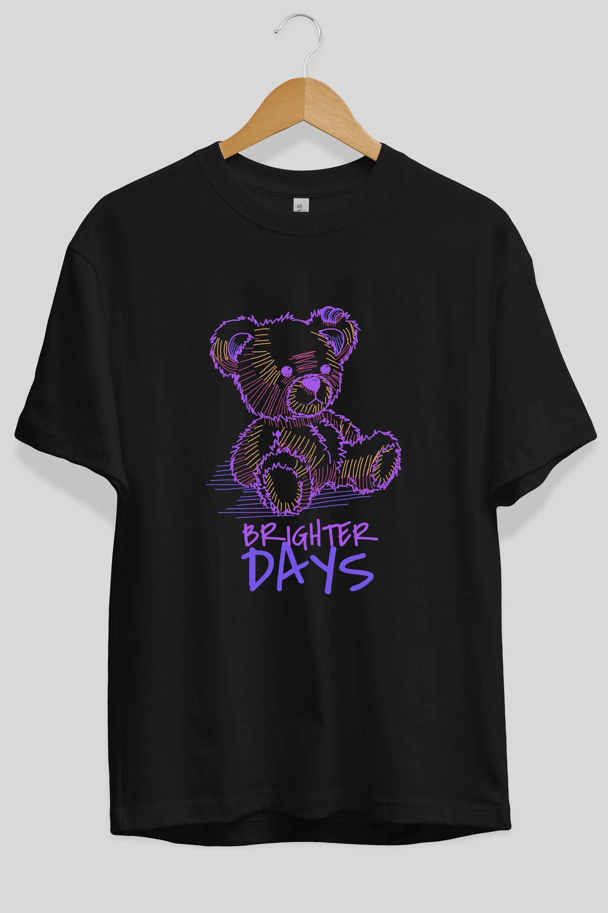 Brighter Days Ön Baskılı Oversize t-shirt Erkek Kadın Unisex