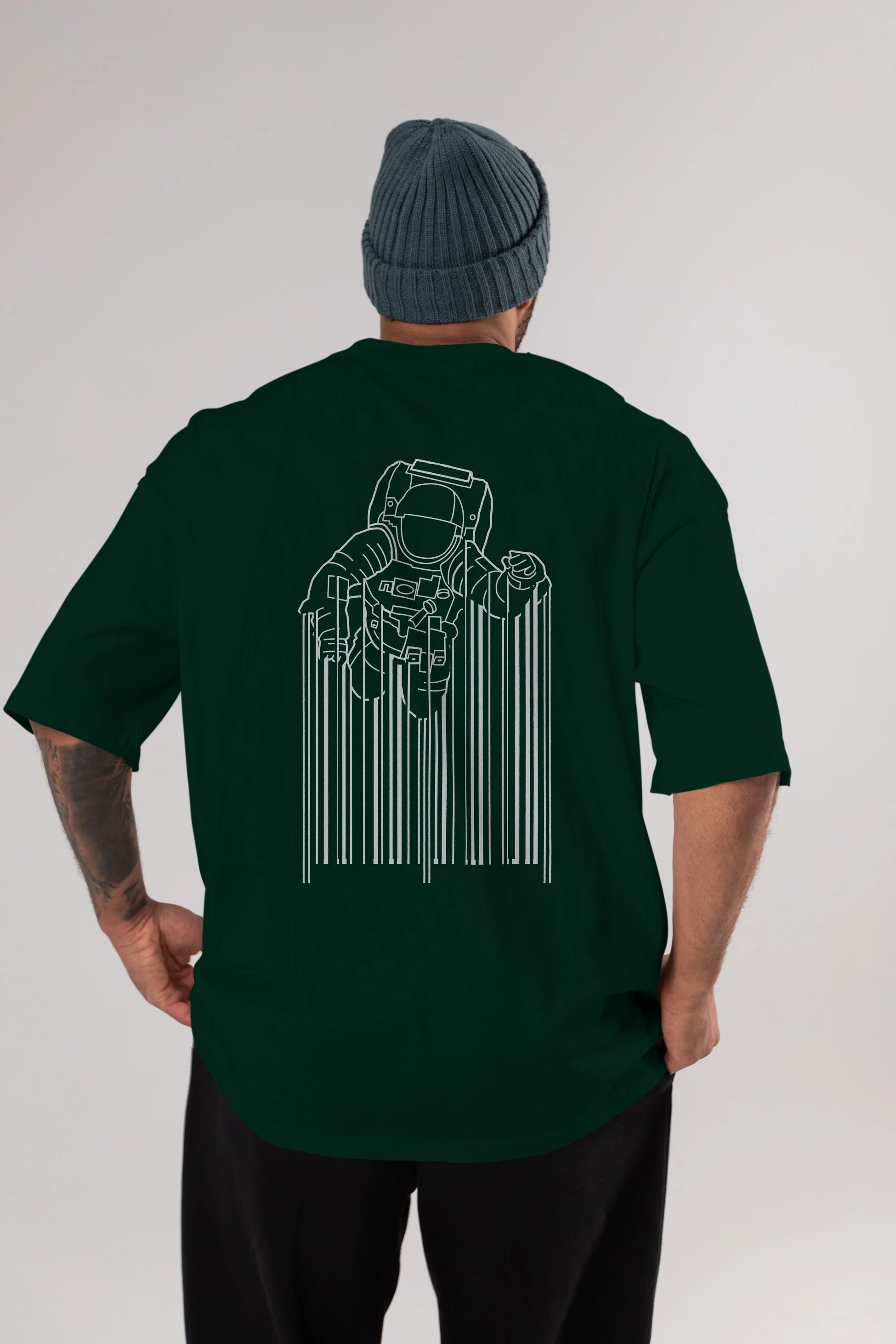 Astrocode Arka Baskılı Oversize t-shirt %100 pamuk Erkek Kadın Unisex