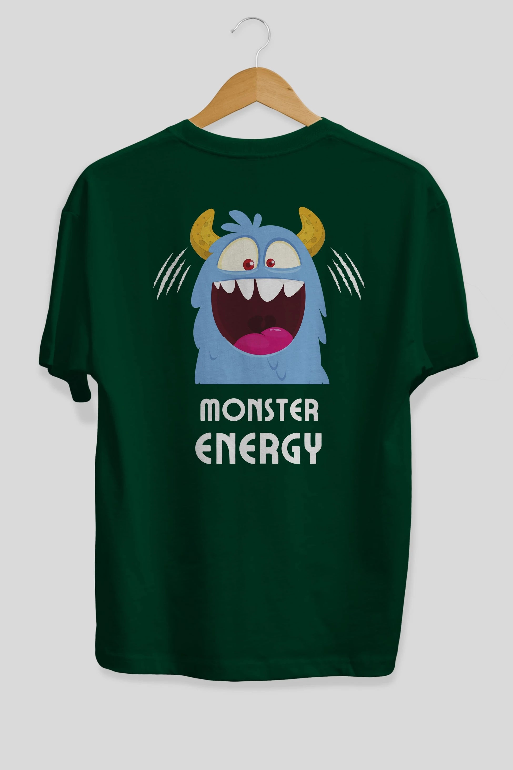 Monster Energy Arka Baskılı Oversize t-shirt Erkek Kadın Unisex