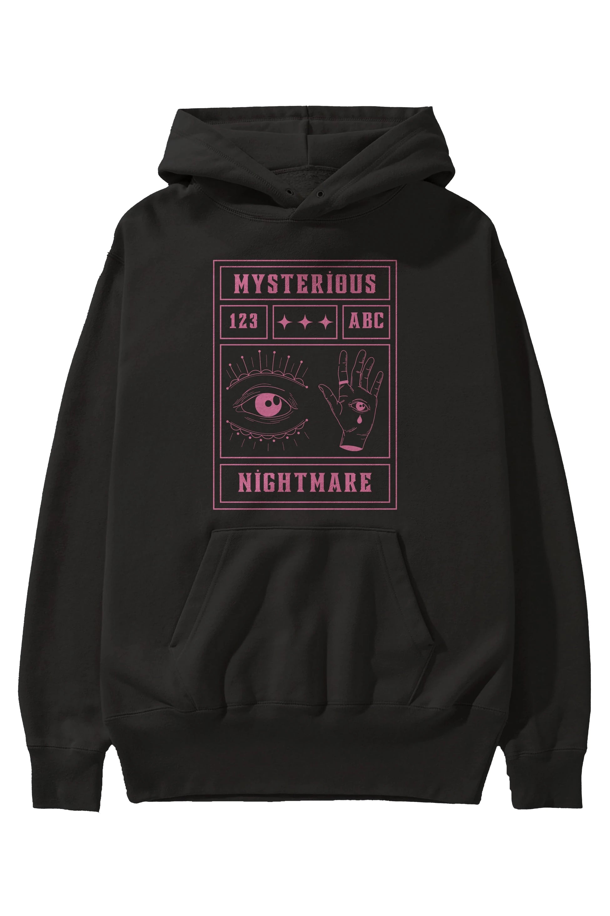 Mysterious Nightmare Ön Baskılı Oversize Hoodie Kapüşonlu Sweatshirt Erkek Kadın Unisex