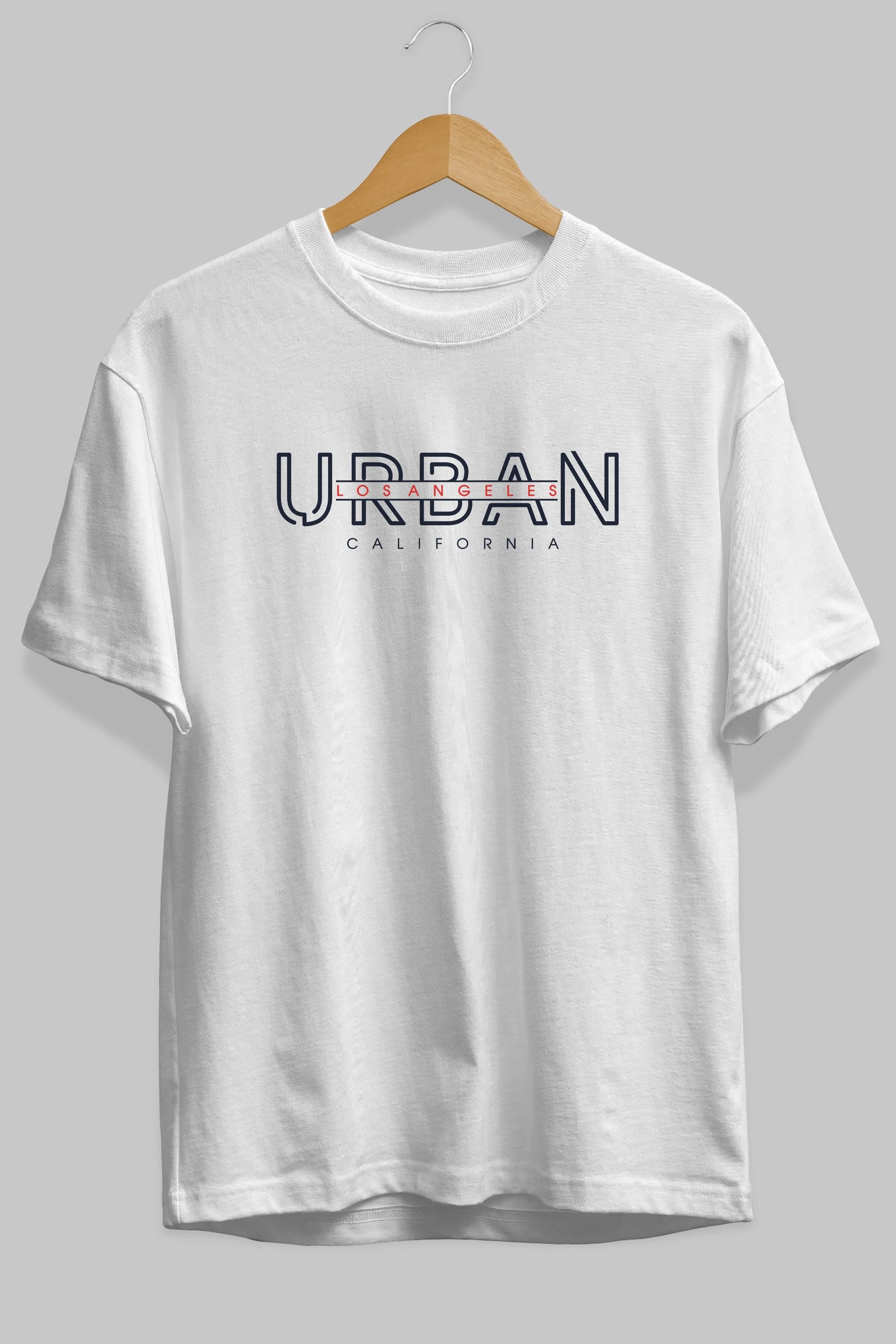 Urban Los Angeles Ön Baskılı Oversize t-shirt Erkek Kadın Unisex