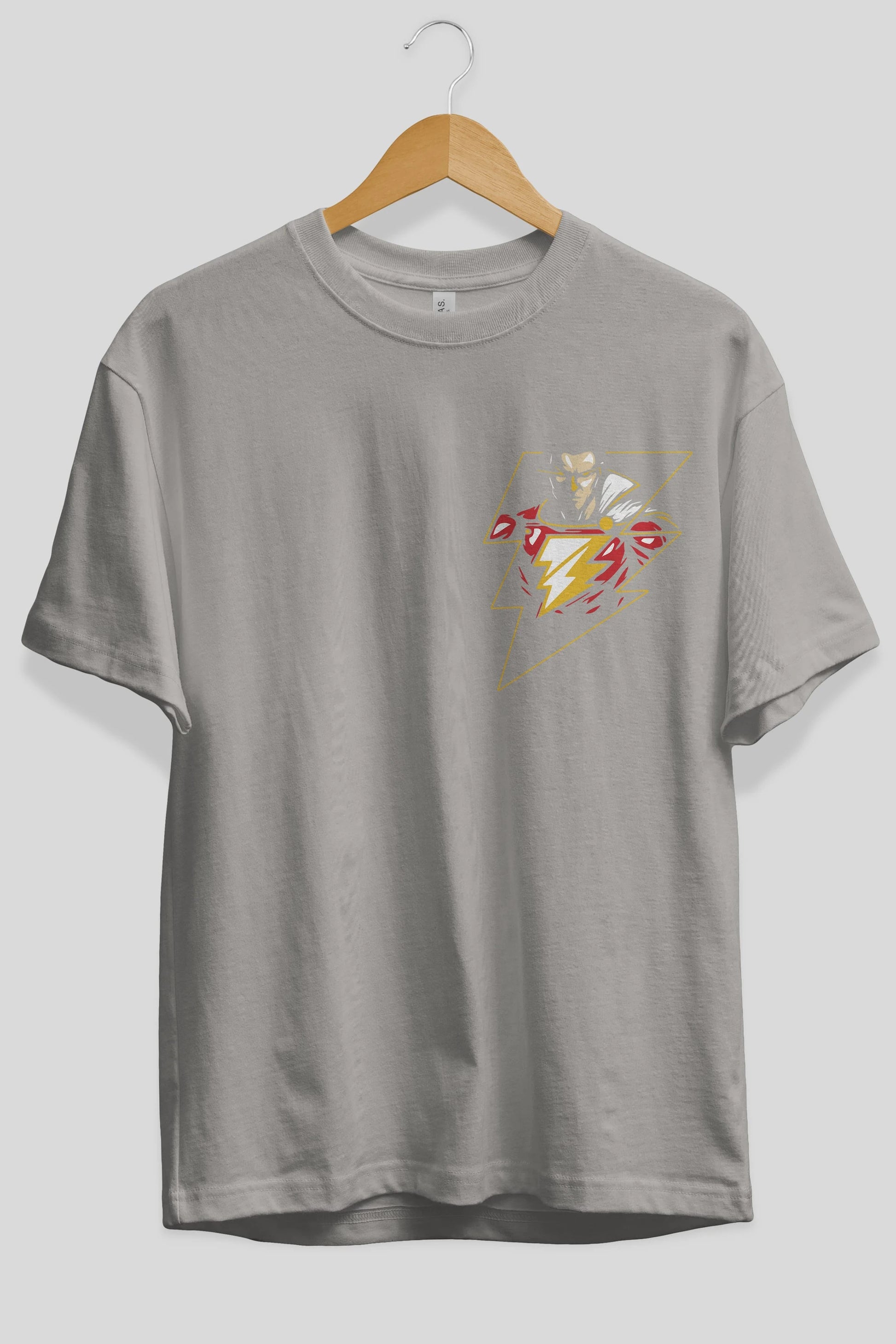 Flash Avengers (3) Ön Sol Baskılı Oversize t-shirt Erkek Kadın Unisex %100 Pamuk Bisiklet Yaka tişort