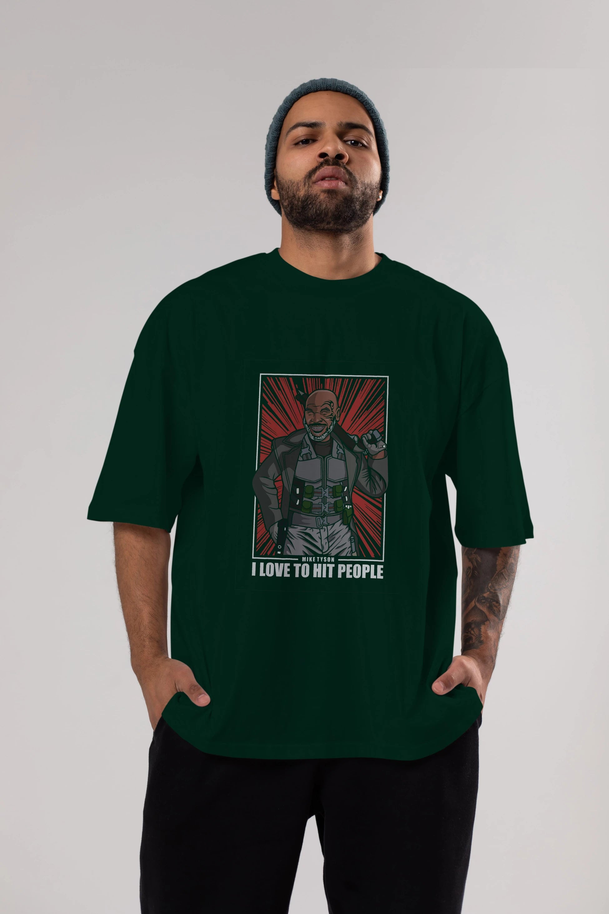 Blade Tyson Ön Baskılı Oversize t-shirt Erkek Kadın Unisex %100 Pamuk tişort